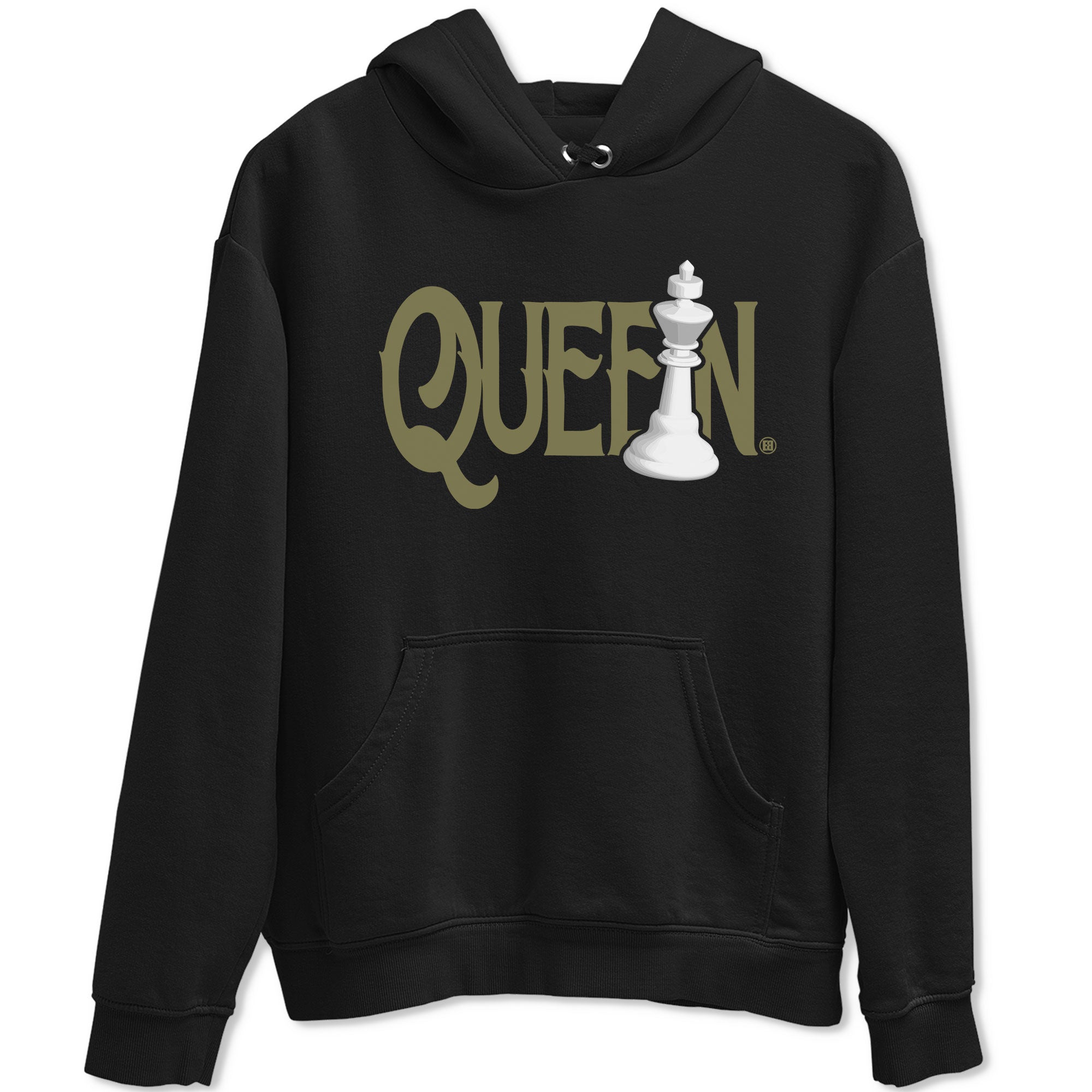 Chess Queen snkmatch Tee - Air Jordan 4 Medium Olive
