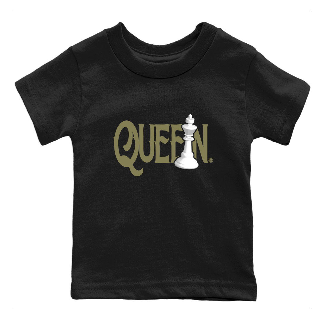 Chess Queen snkmatch Tee Kids - Air Jordan 4 Medium Olive