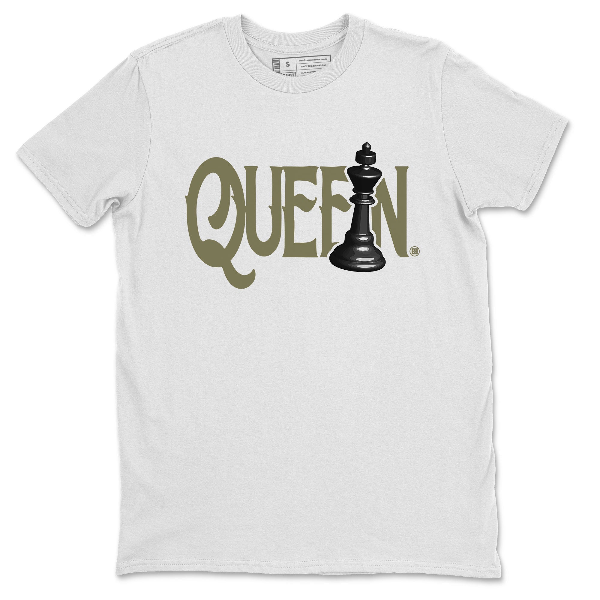 Chess Queen snkmatch Tee - Air Jordan 4 Medium Olive