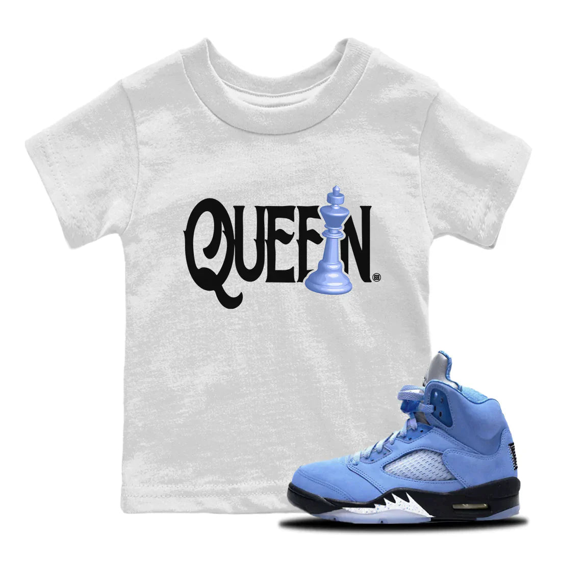 Chess Queen Kids Tops - Air Jordan 5 UNC
