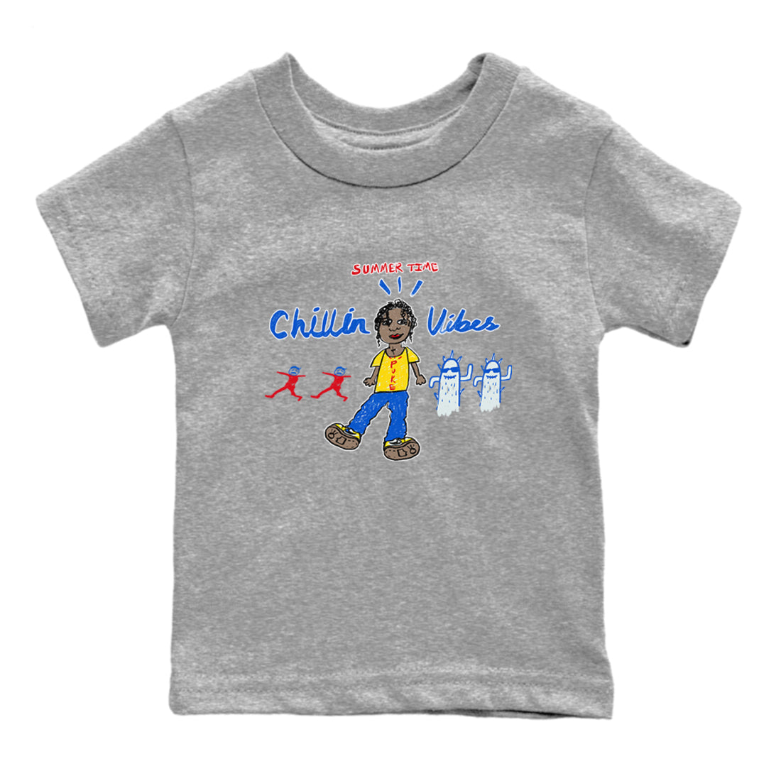 Chillin Vibes snkmatch Tees Kids - Air Jordan 1 Travis Scott Canary