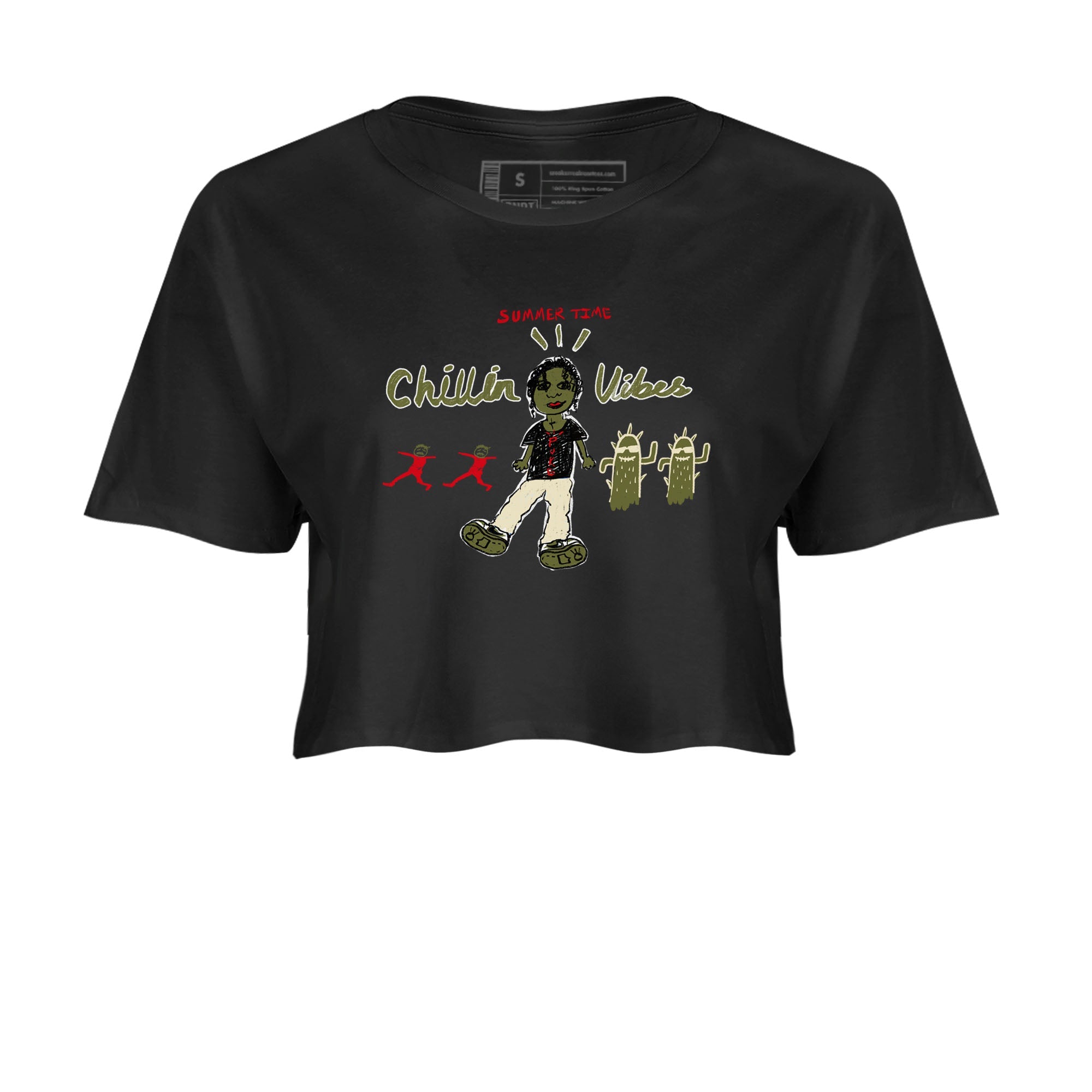 Chillin Vibes snkmatch Women's Top - Air Jordan 1 Travis Scott Medium Olive
