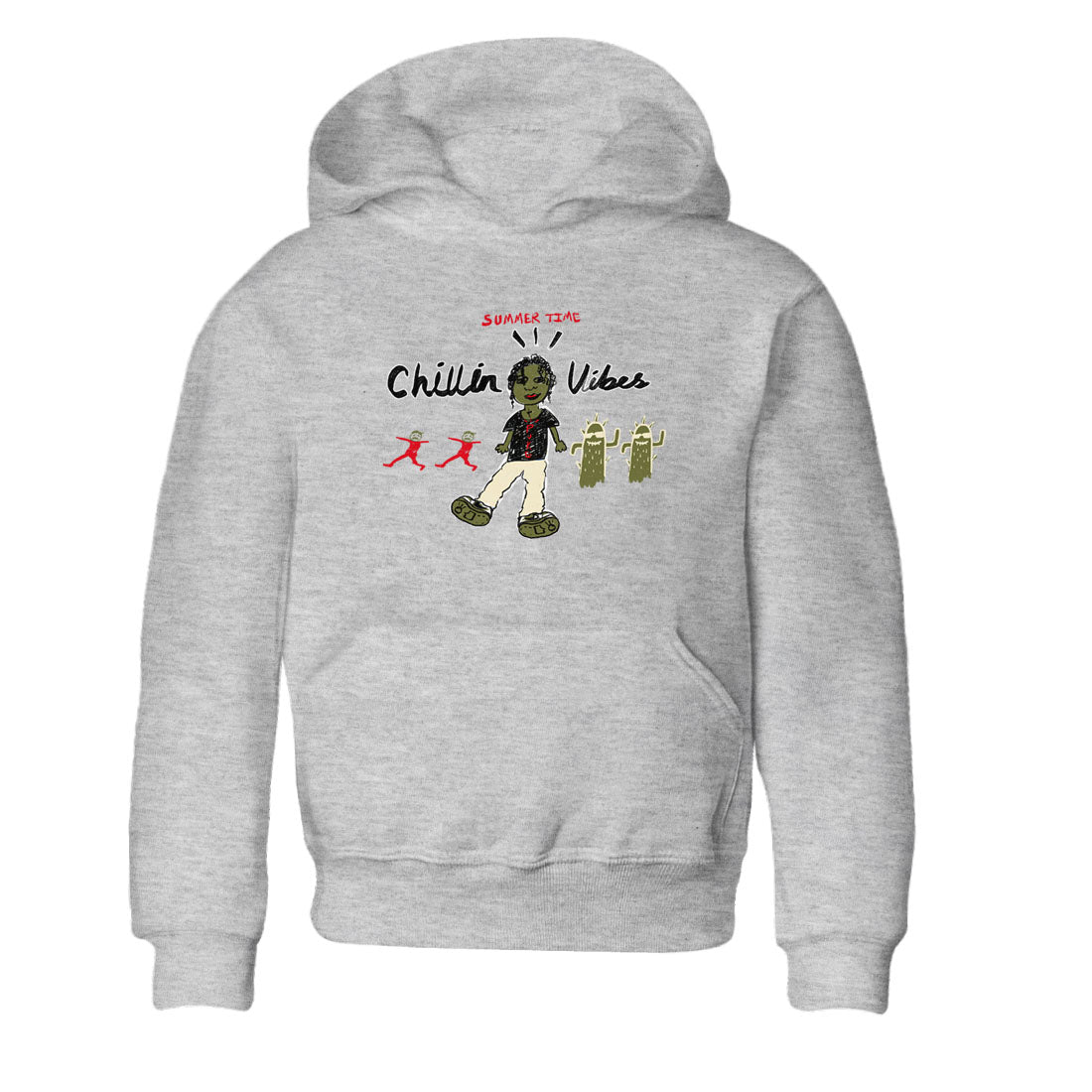 Chillin Vibes snkmatch Tees Kids - Air Jordan 1 Travis Scott Medium Olive