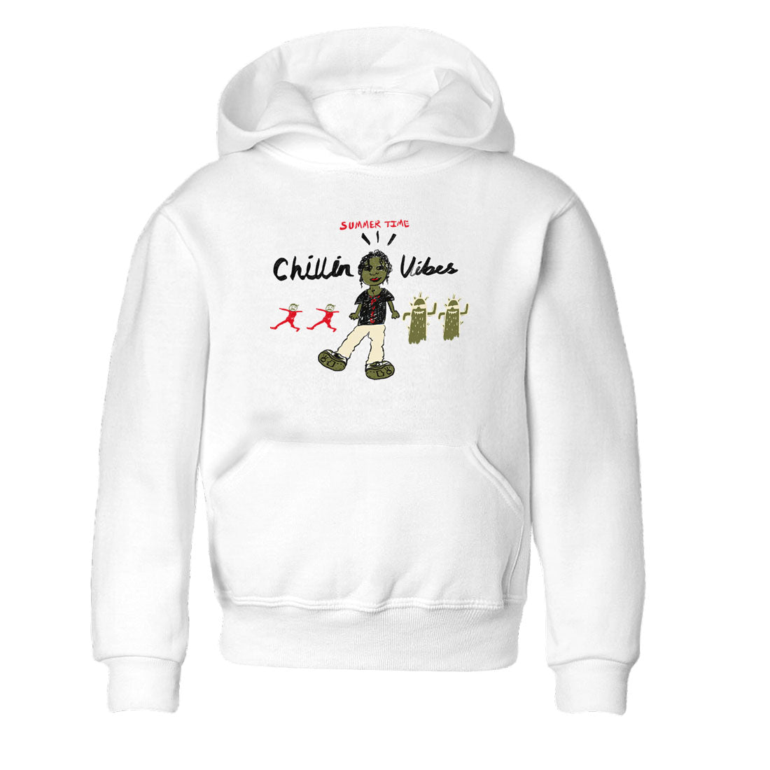 Chillin Vibes snkmatch Tees Kids - Air Jordan 1 Travis Scott Medium Olive