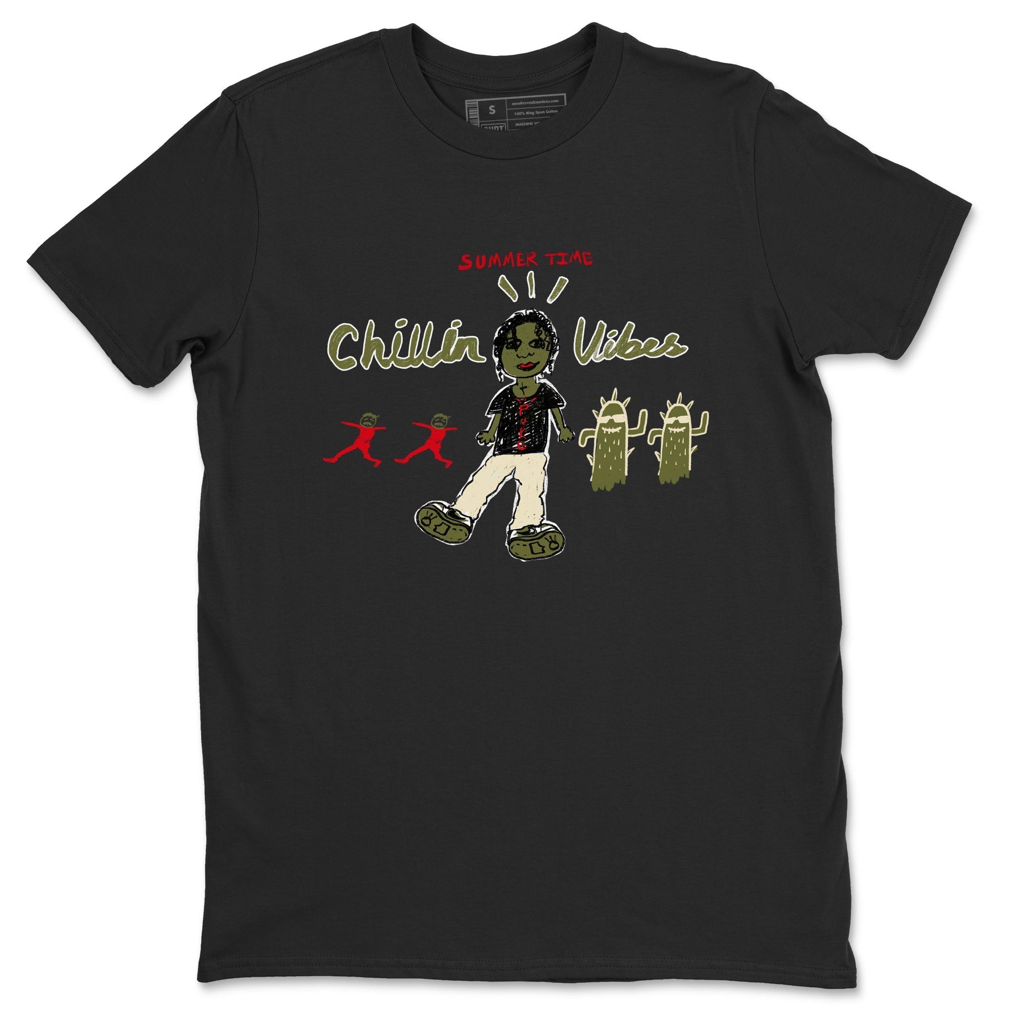 Chillin Vibes snkmatch Tees - Air Jordan 1 Travis Scott Medium Olive