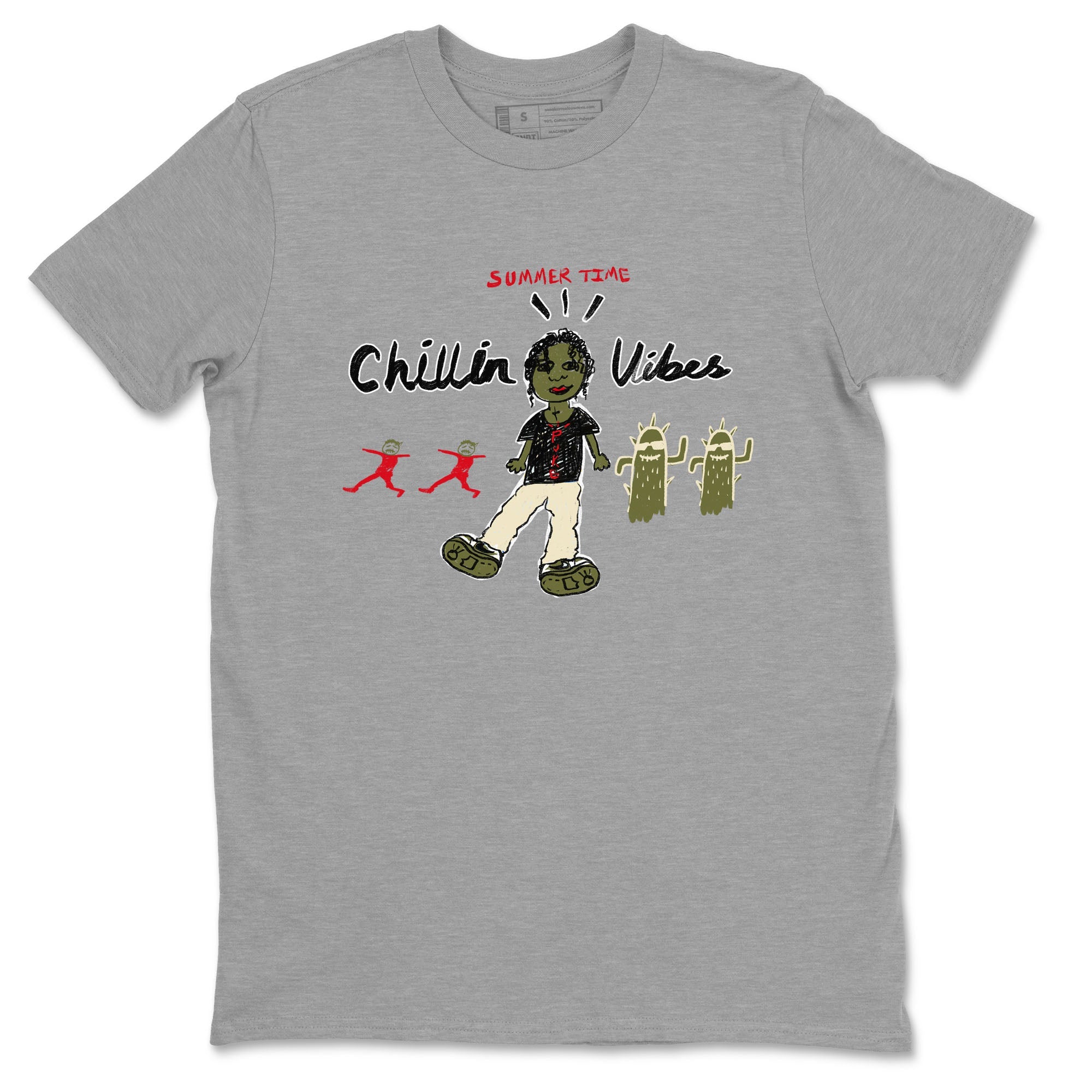 Chillin Vibes snkmatch Tees - Air Jordan 1 Travis Scott Medium Olive