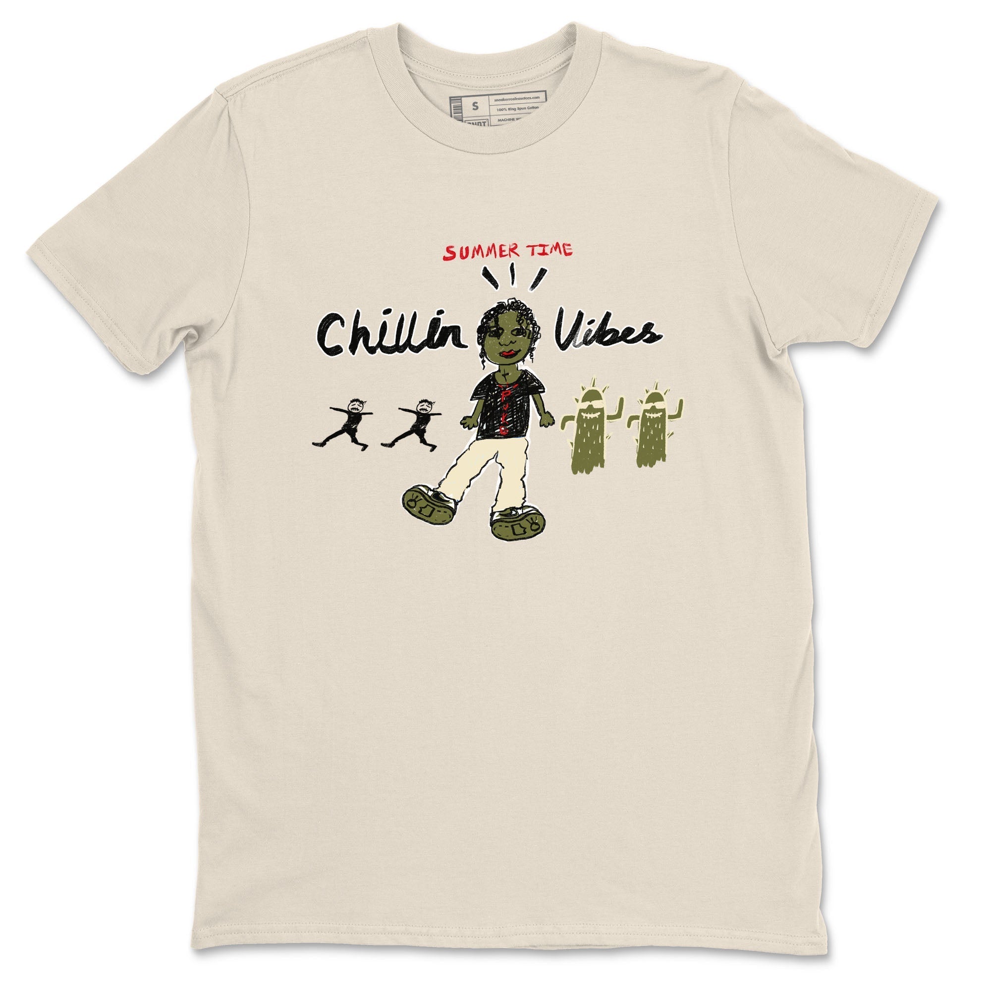 Chillin Vibes snkmatch Tees - Air Jordan 1 Travis Scott Medium Olive