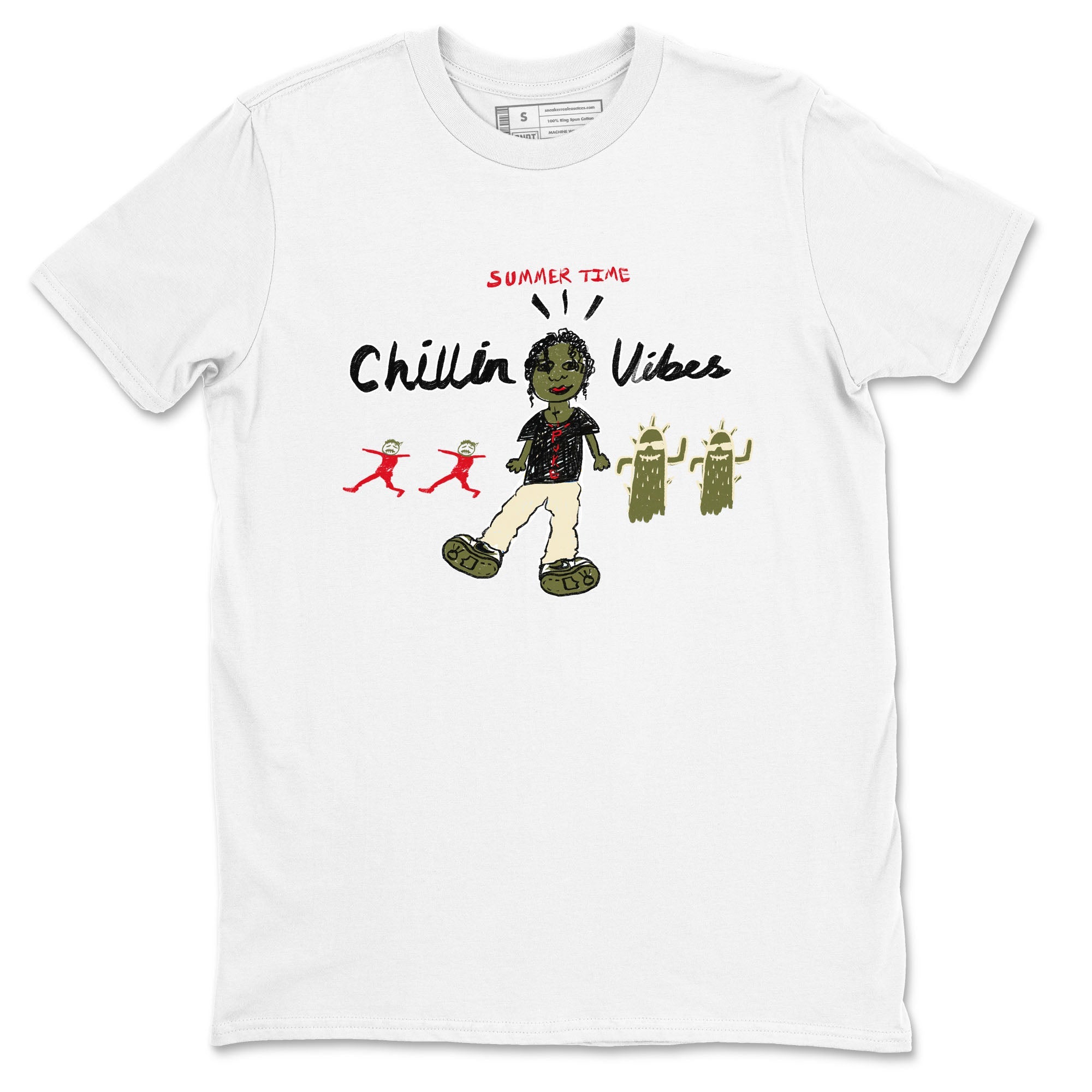 Chillin Vibes snkmatch Tees - Air Jordan 1 Travis Scott Medium Olive