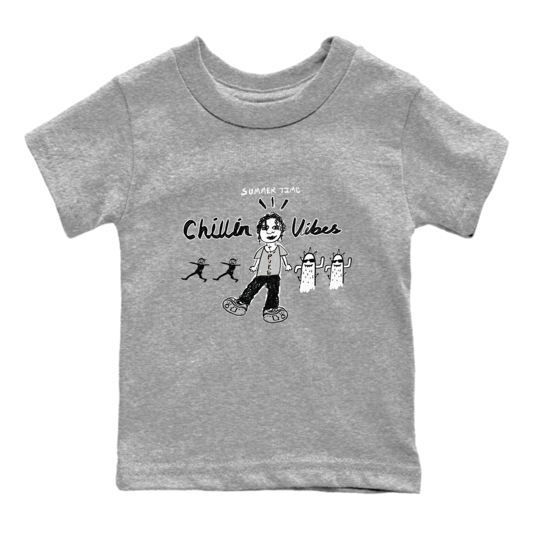 Chillin Vibes snkmatch Tees Kids - Air Jordan 1 Wolf Grey