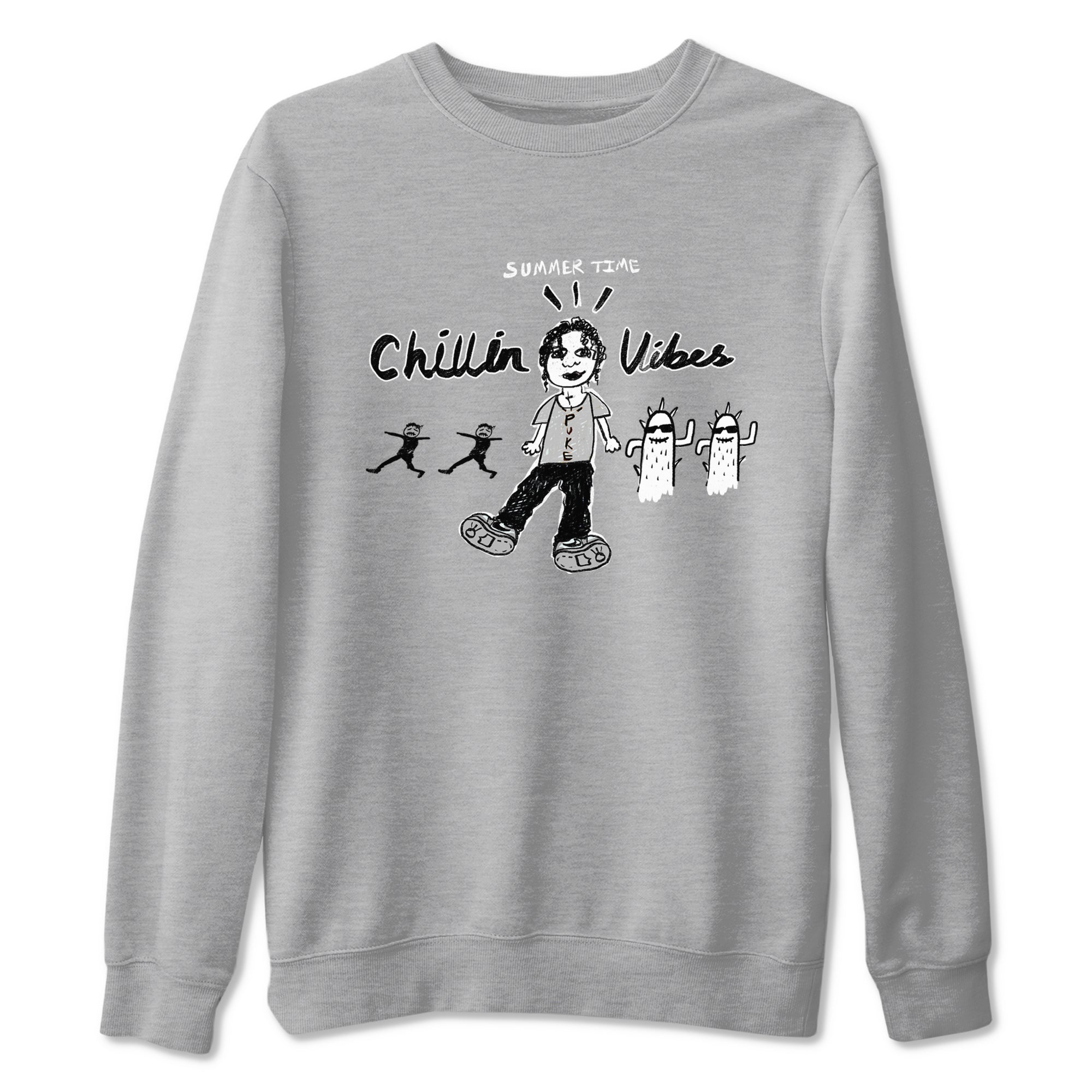 Chillin Vibes snkmatch Tees - Air Jordan 1 Wolf Grey