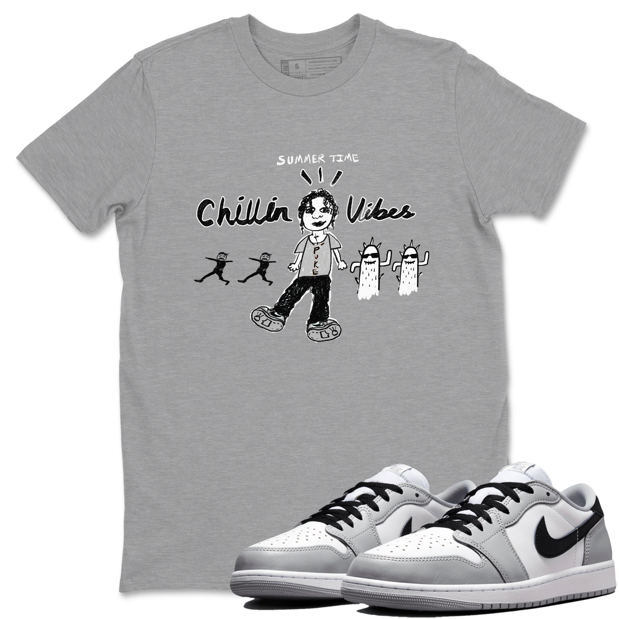 Chillin Vibes snkmatch Tees - Air Jordan 1 Wolf Grey