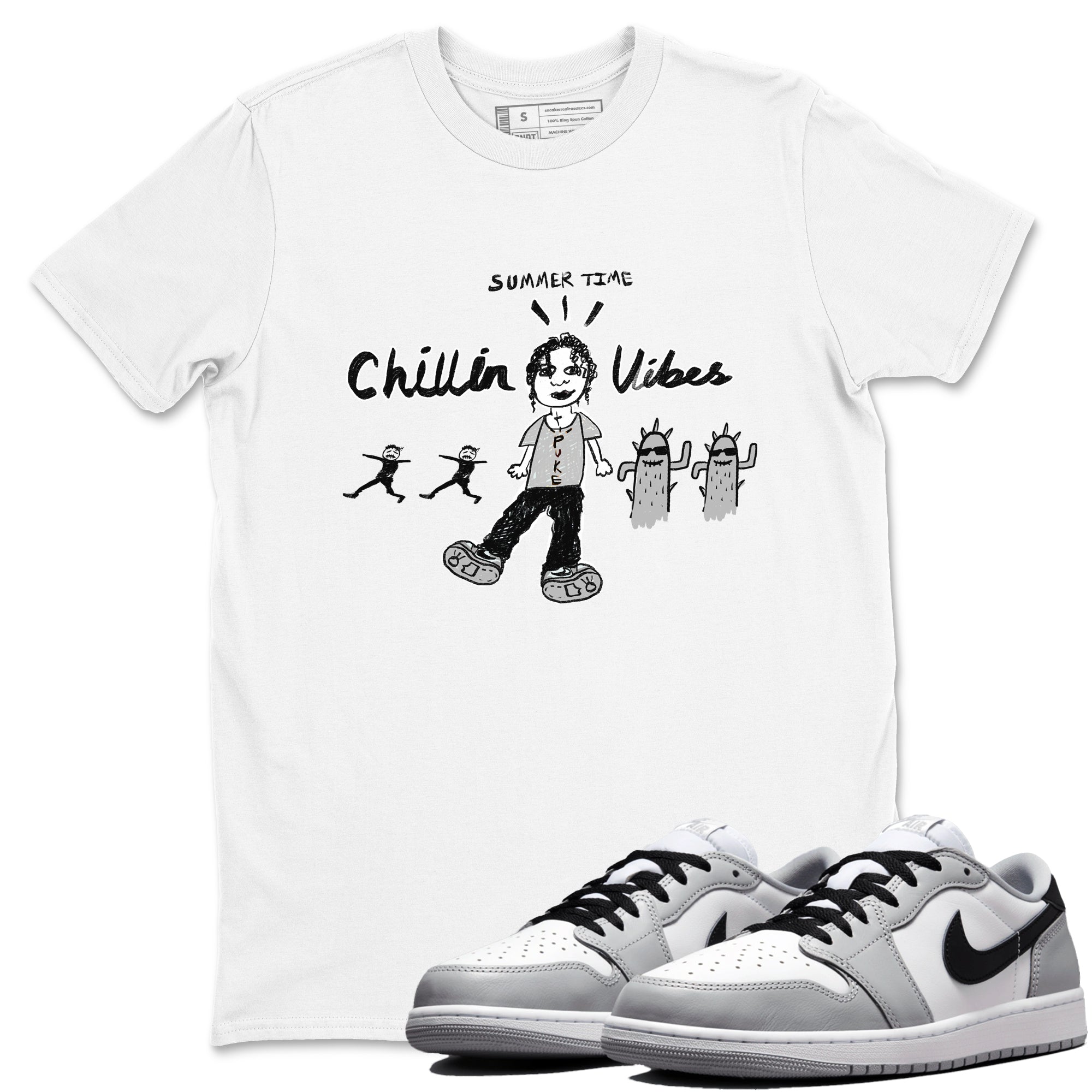 Chillin Vibes snkmatch Tees - Air Jordan 1 Wolf Grey