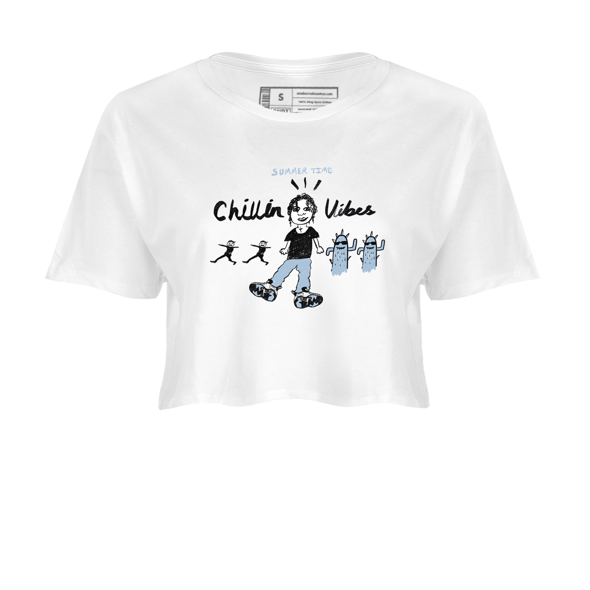 Chillin Vibes snkmatch Women's Top - Air Jordan 6 White Black