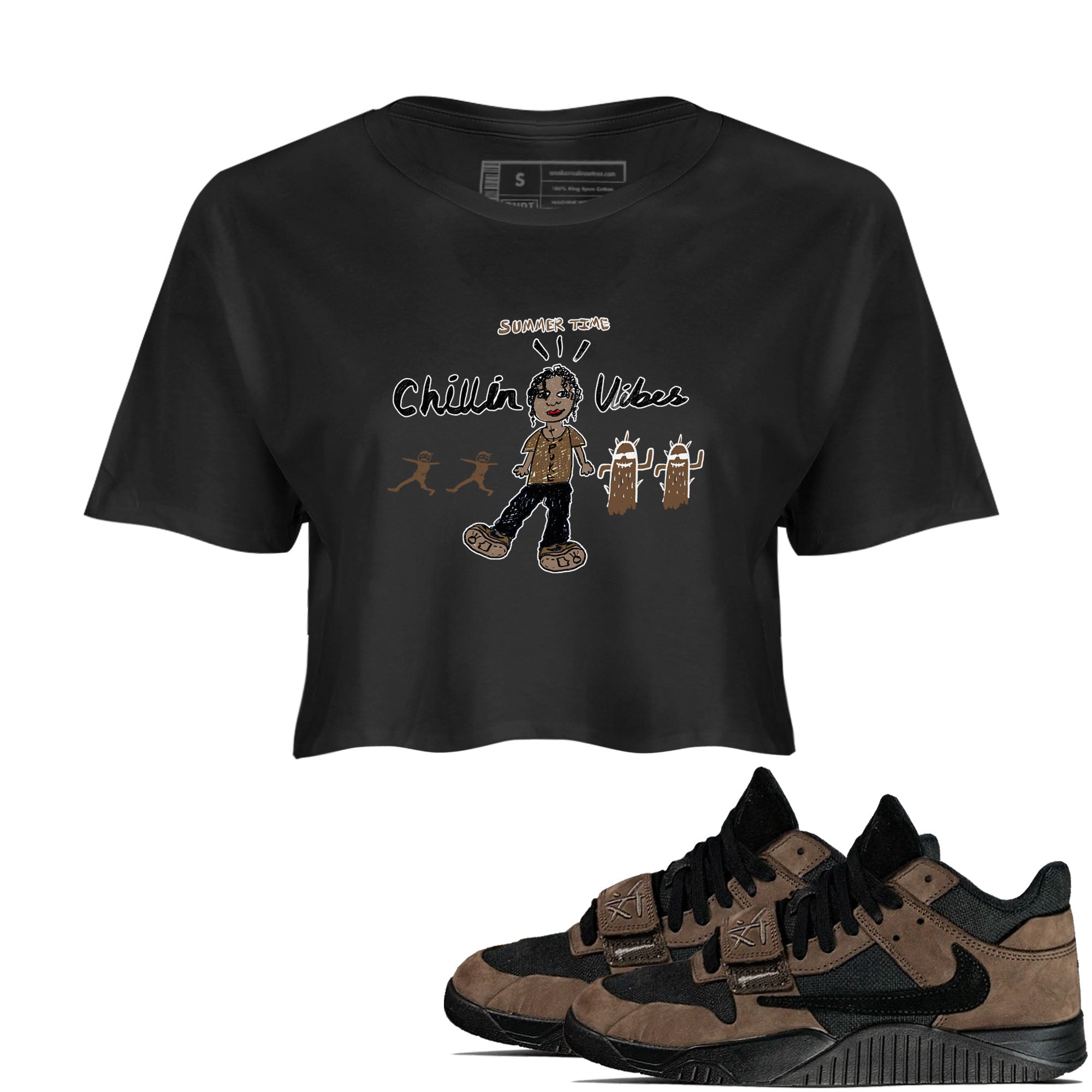 Chillin Vibes snkmatch Women's Top - Jordan Jumpman Jack Travis Scott Dark Mocha
