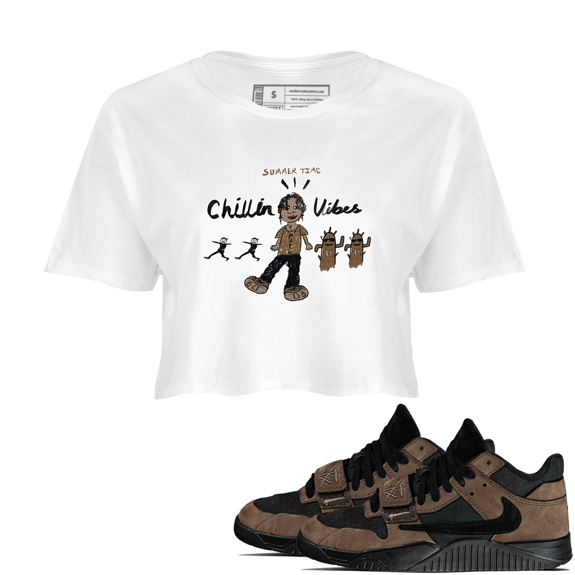 Chillin Vibes snkmatch Women's Top - Jordan Jumpman Jack Travis Scott Dark Mocha