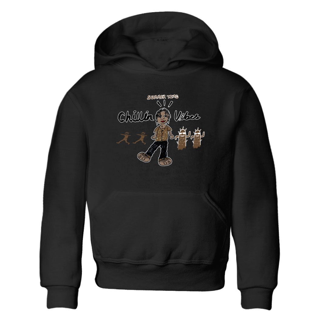Chillin Vibes snkmatch Tees Kids - Jordan Jumpman Jack Travis Scott Dark Mocha