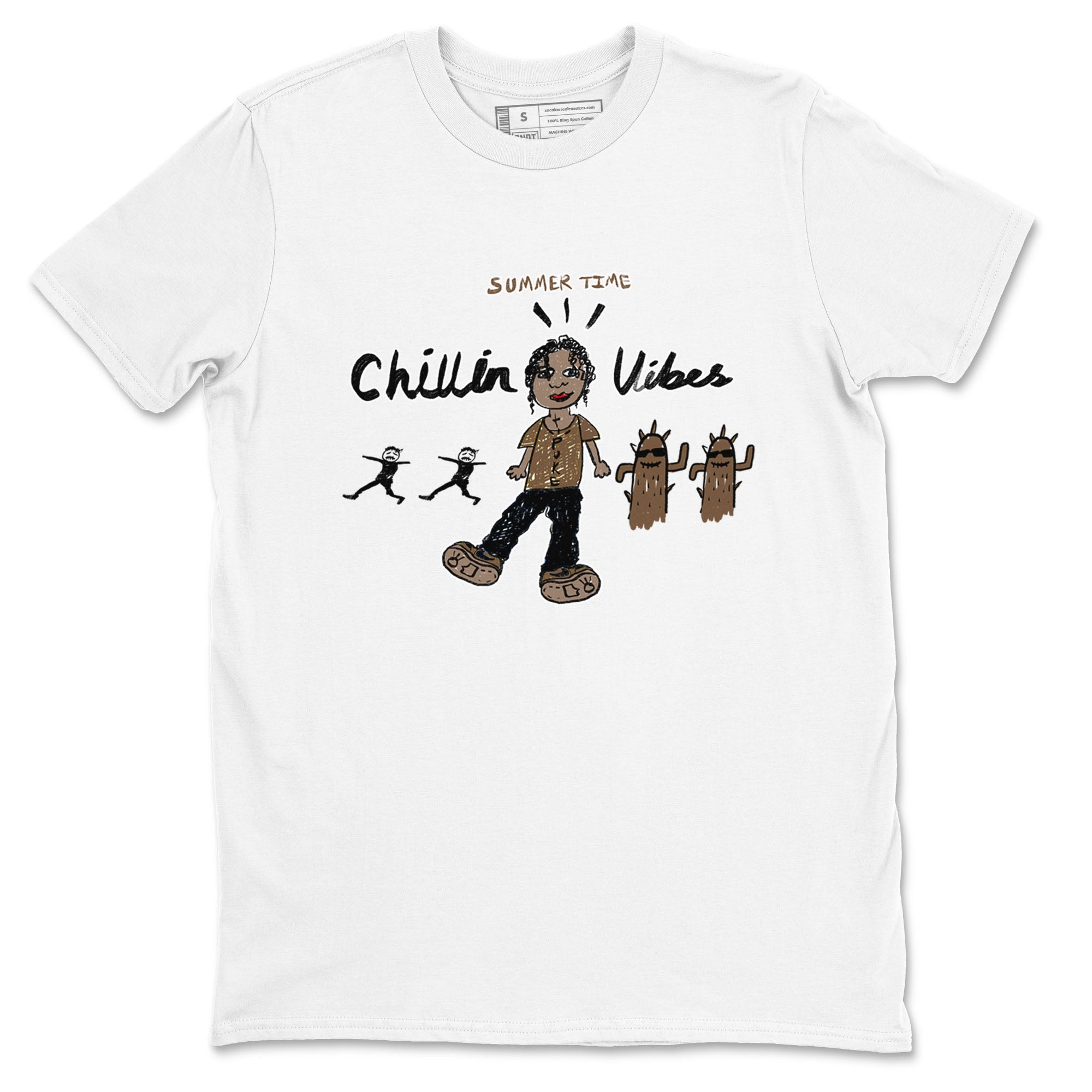 Chillin Vibes snkmatch Tees - Jordan Jumpman Jack Travis Scott Dark Mocha