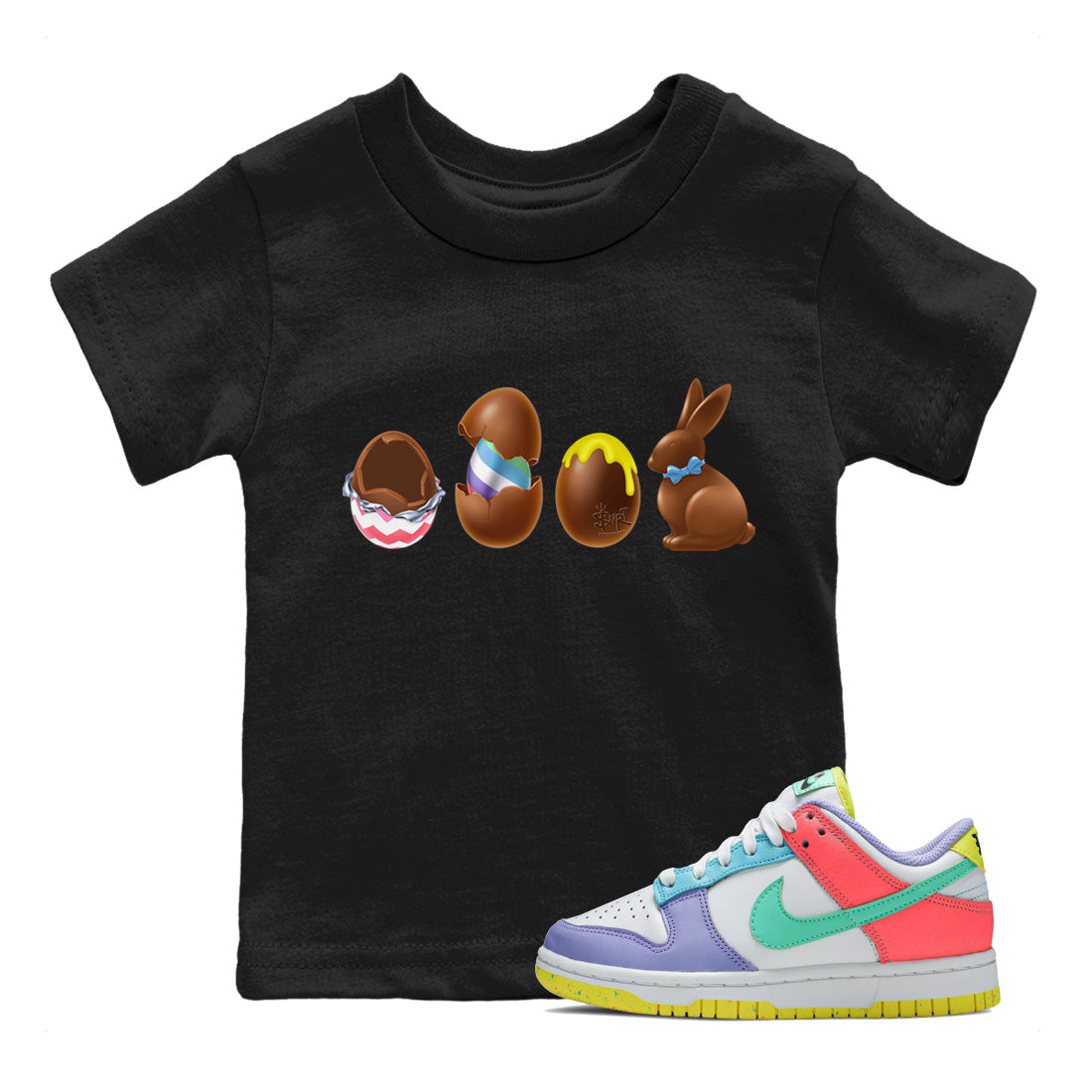 Chocolate Easter Set Kids Tops - Dunk Easter Candy