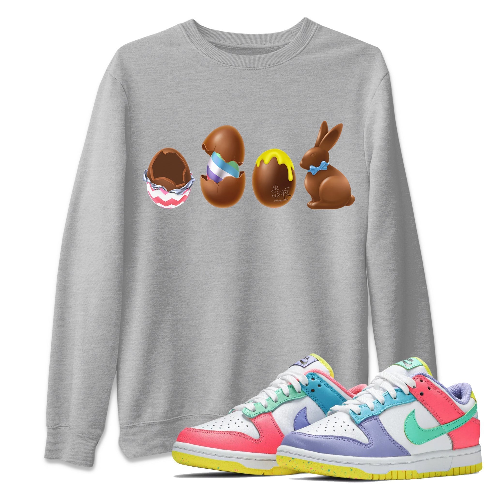 Chocolate Easter Set Unisex Tops - Dunk Easter Candy