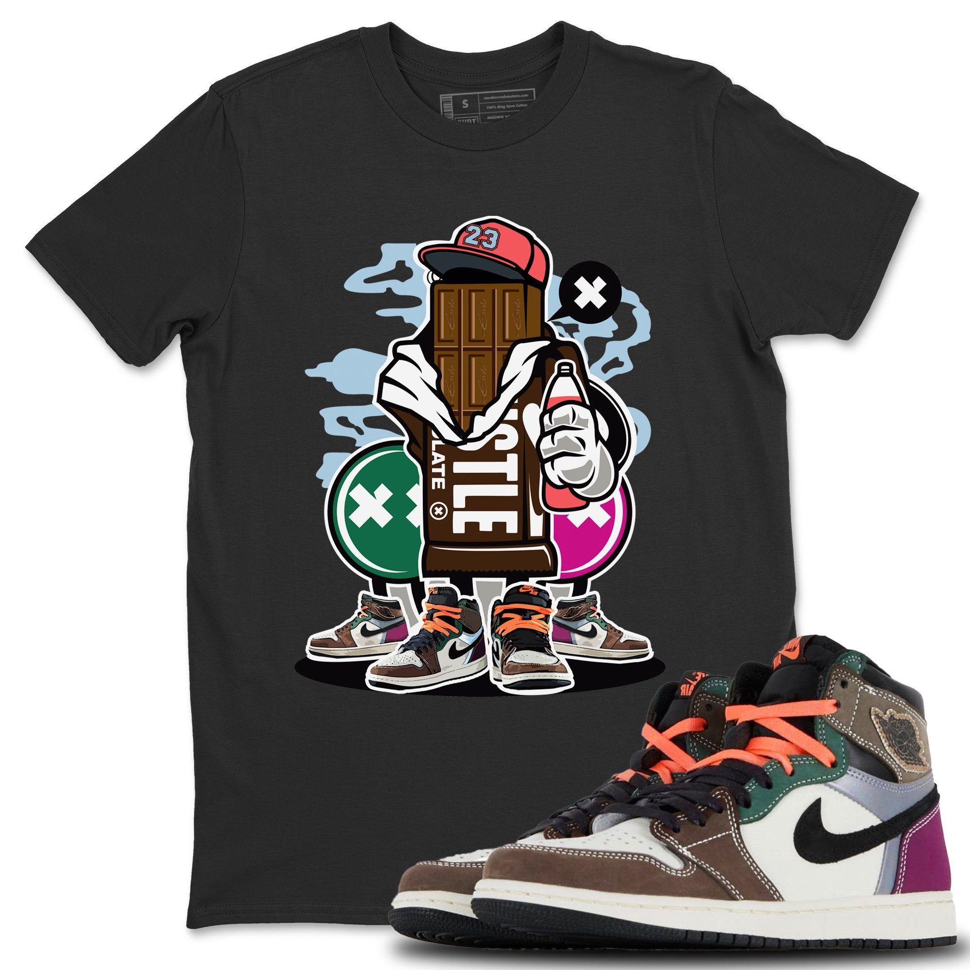 Chocolate Squad Unisex Tops - Air Jordan 1 Hand Crafted