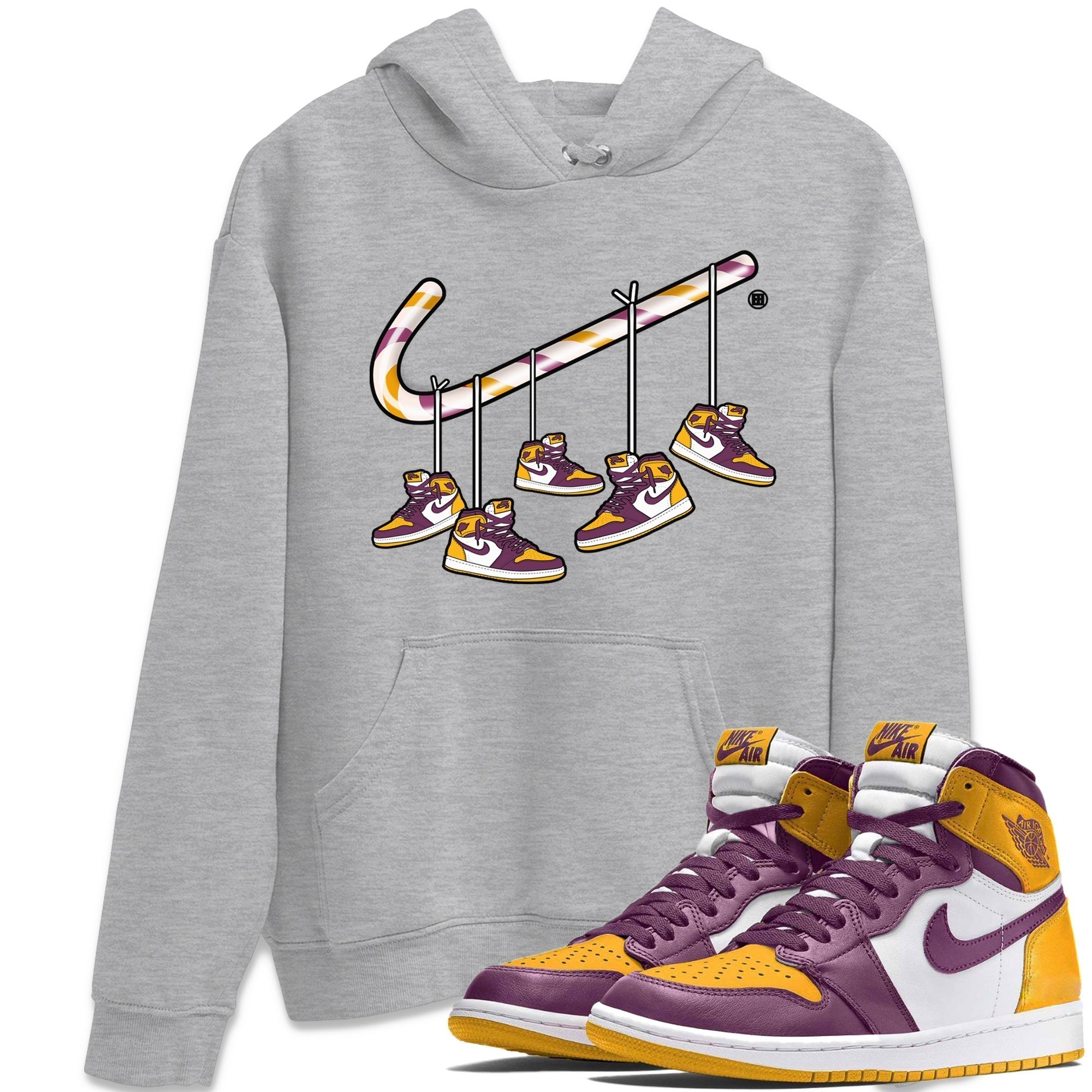Christmas Candy Cane Unisex Tops - Air Jordan 1 Brotherhood