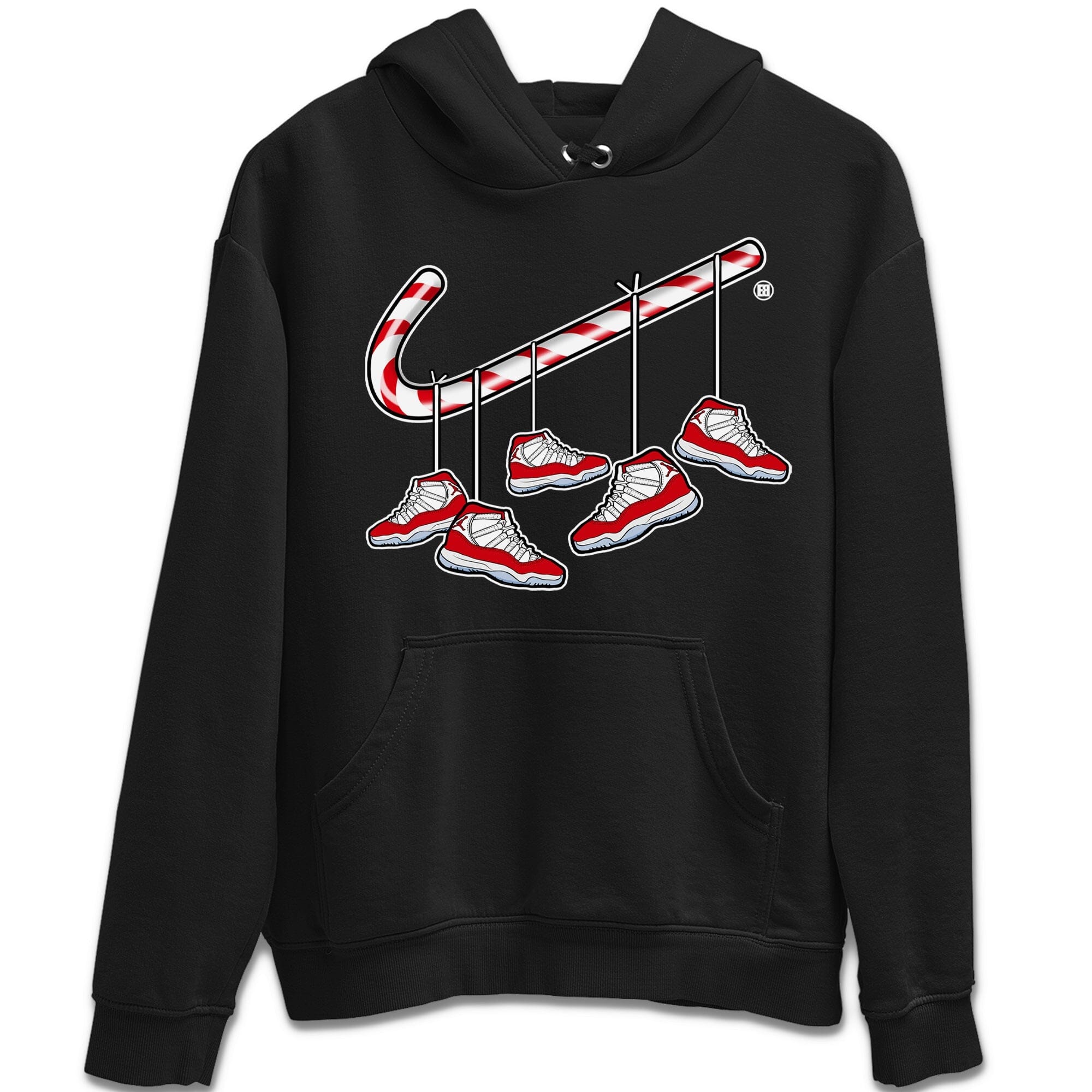 Christmas Candy Cane Unisex Tops - Air Jordan 11 Cherry
