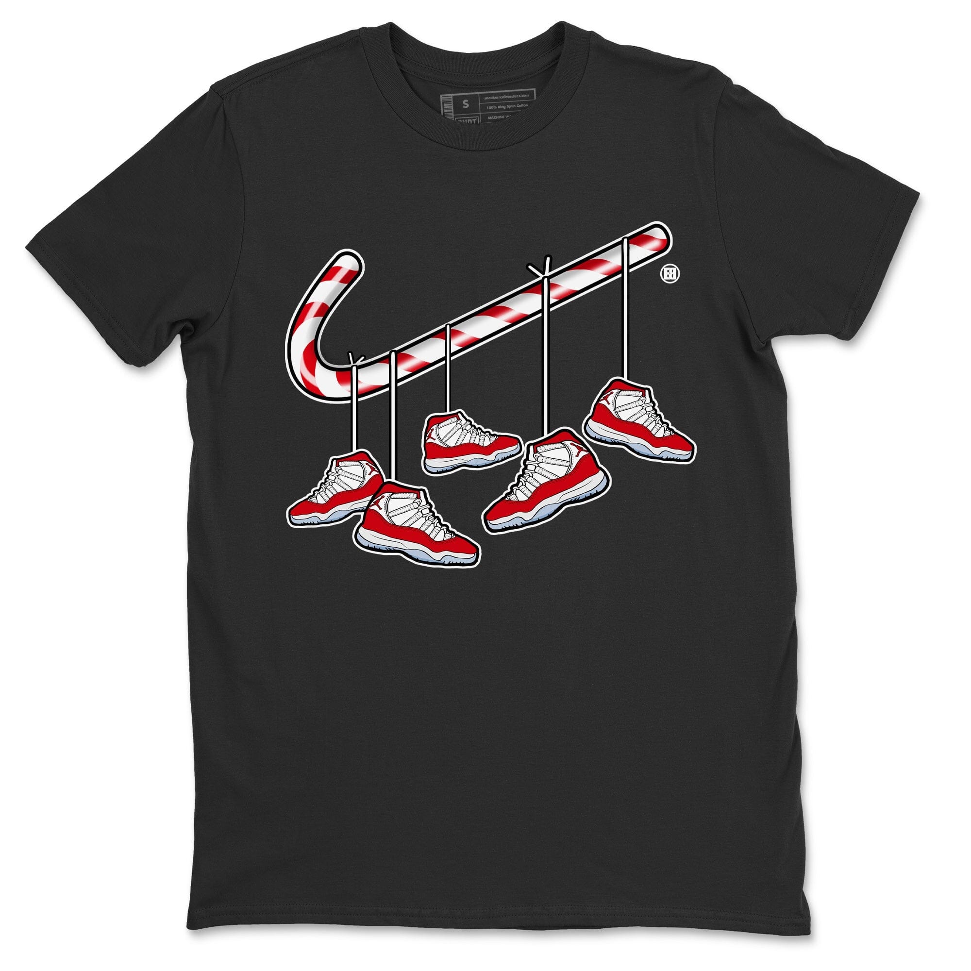 Christmas Candy Cane Unisex Tops - Air Jordan 11 Cherry