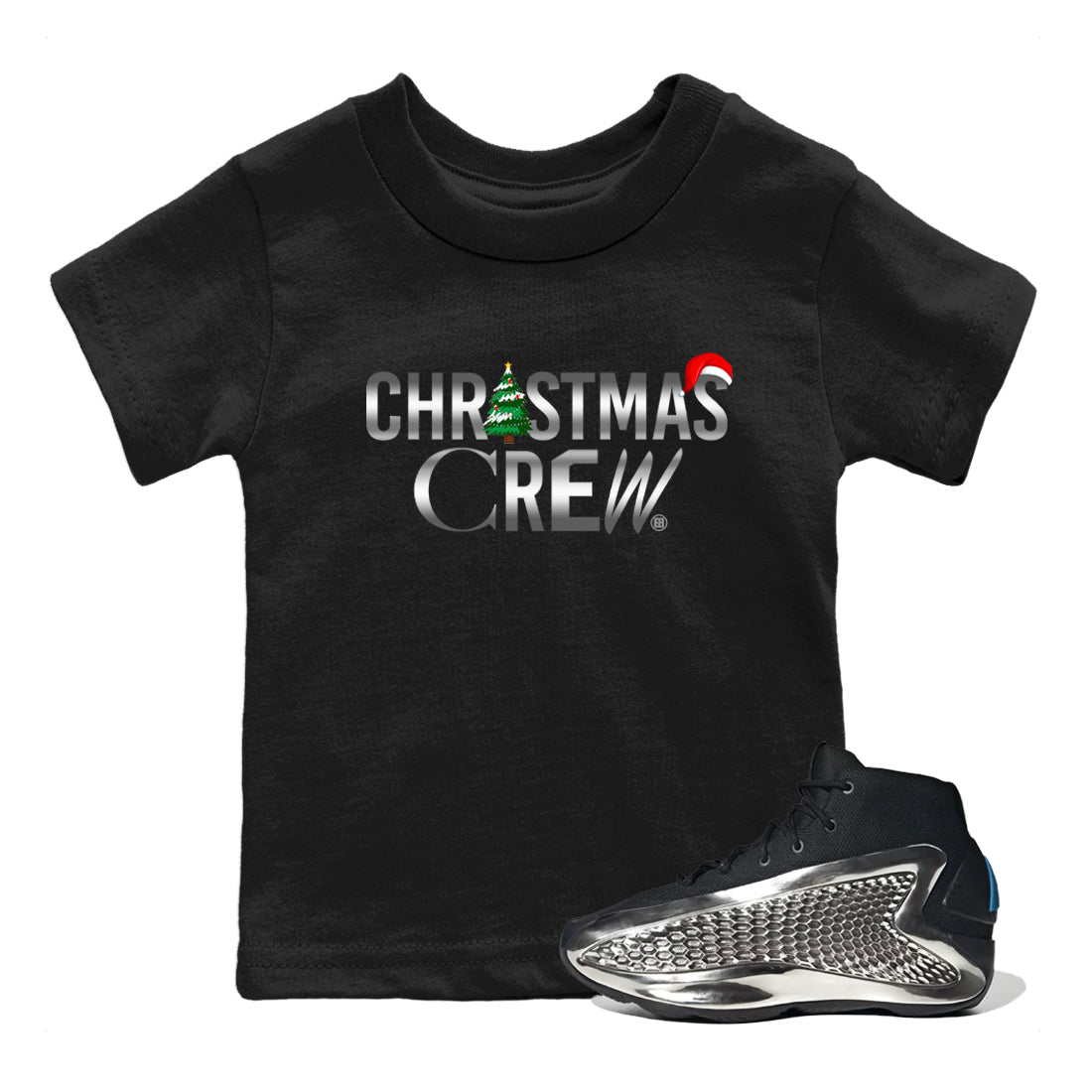 Christmas Crew snkmatch Tees Kids - AE 1 Silver Metallic