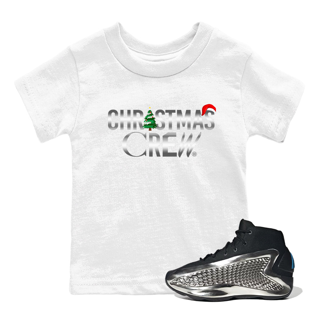 Christmas Crew snkmatch Tees Kids - AE 1 Silver Metallic