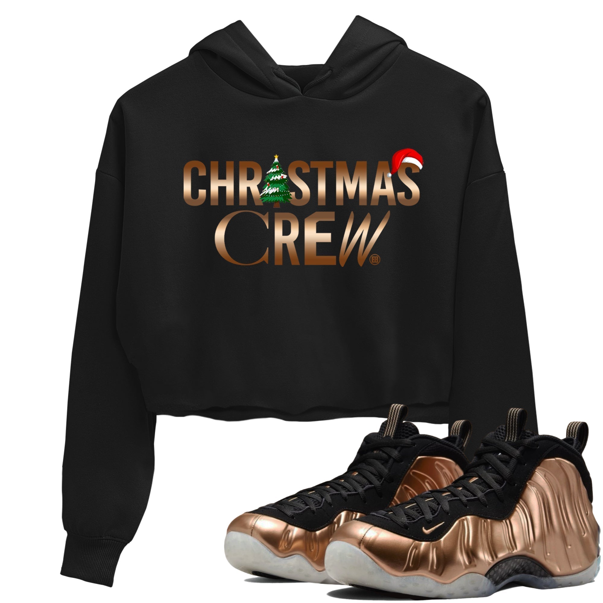 Christmas Crew snkmatch Women's Top - Air Foamposite One Metallic Copper