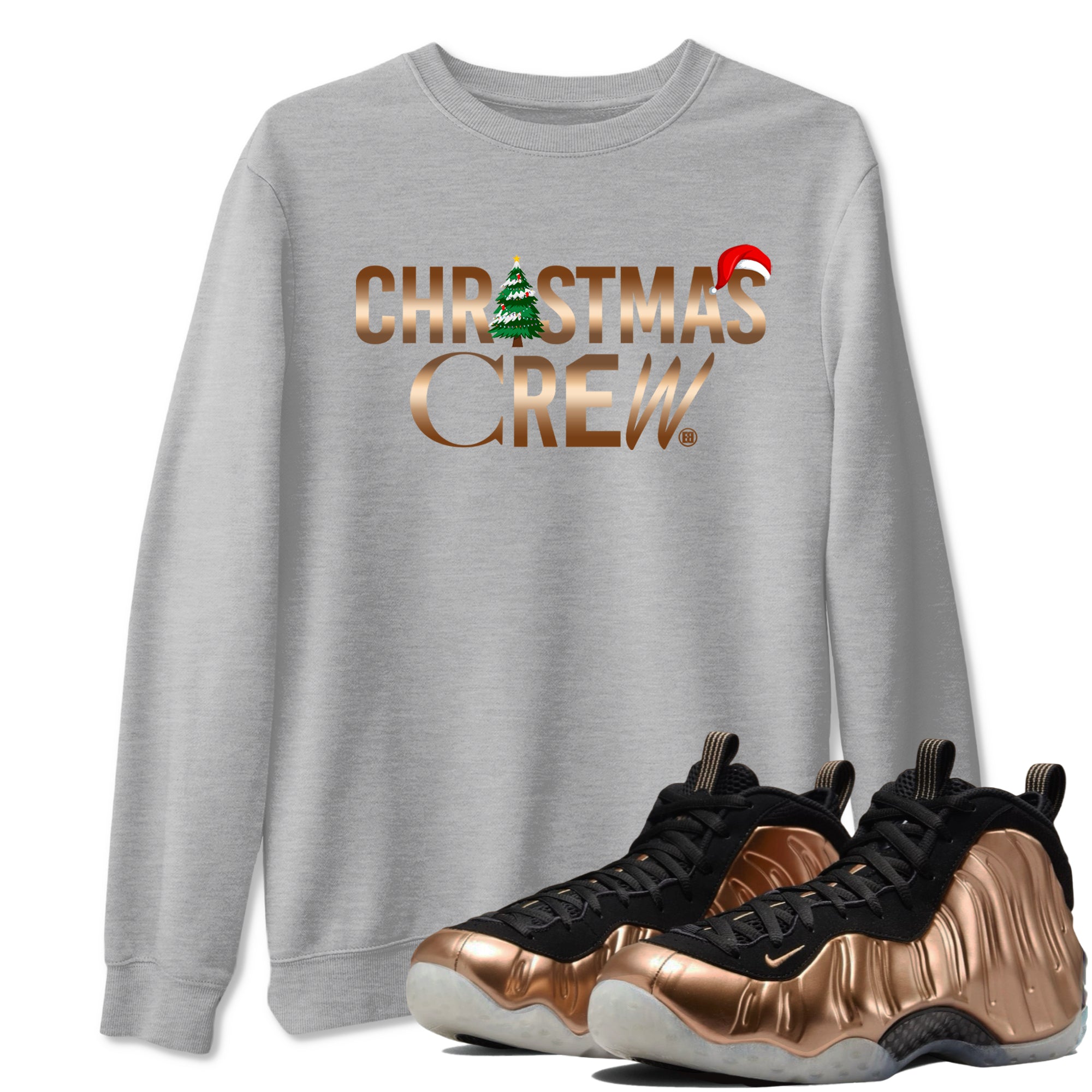 Christmas Crew snkmatch Tees - Air Foamposite One Metallic Copper
