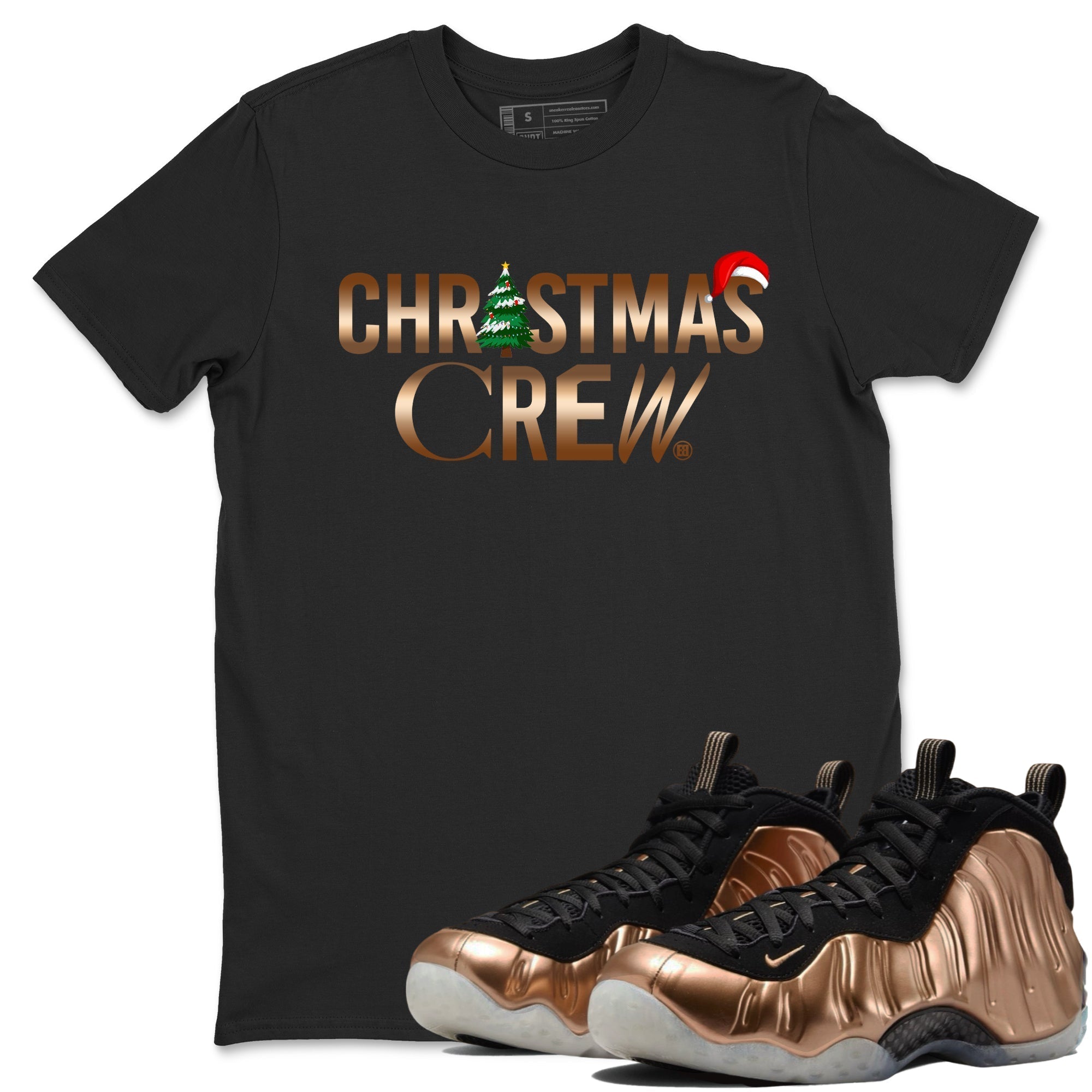 Christmas Crew snkmatch Tees - Air Foamposite One Metallic Copper