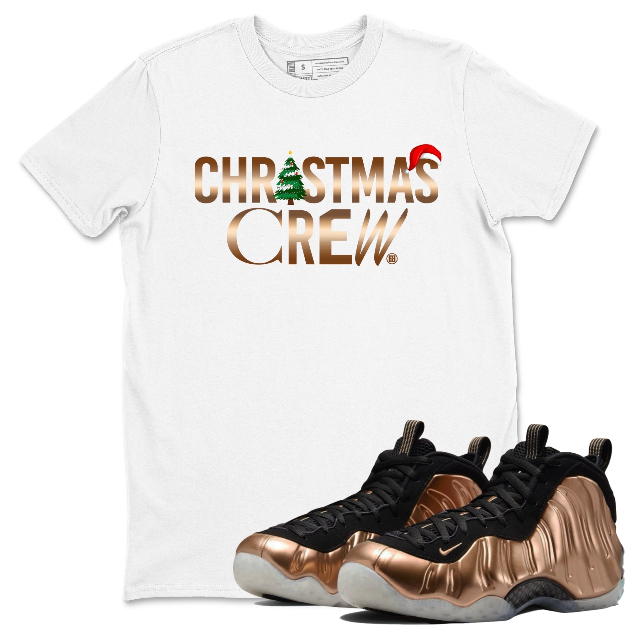 Christmas Crew snkmatch Tees - Air Foamposite One Metallic Copper