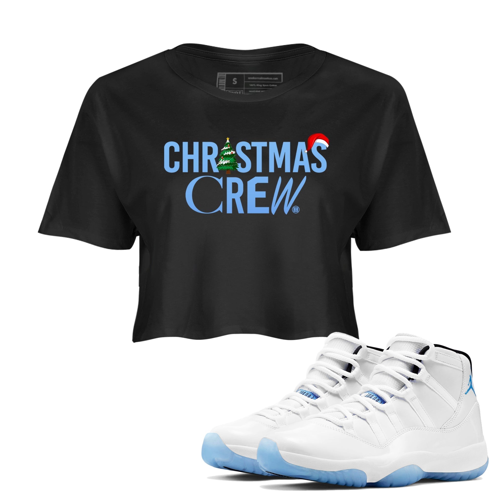 Christmas Crew snkmatch Women's Top - Air Jordan 11 Legend Blue
