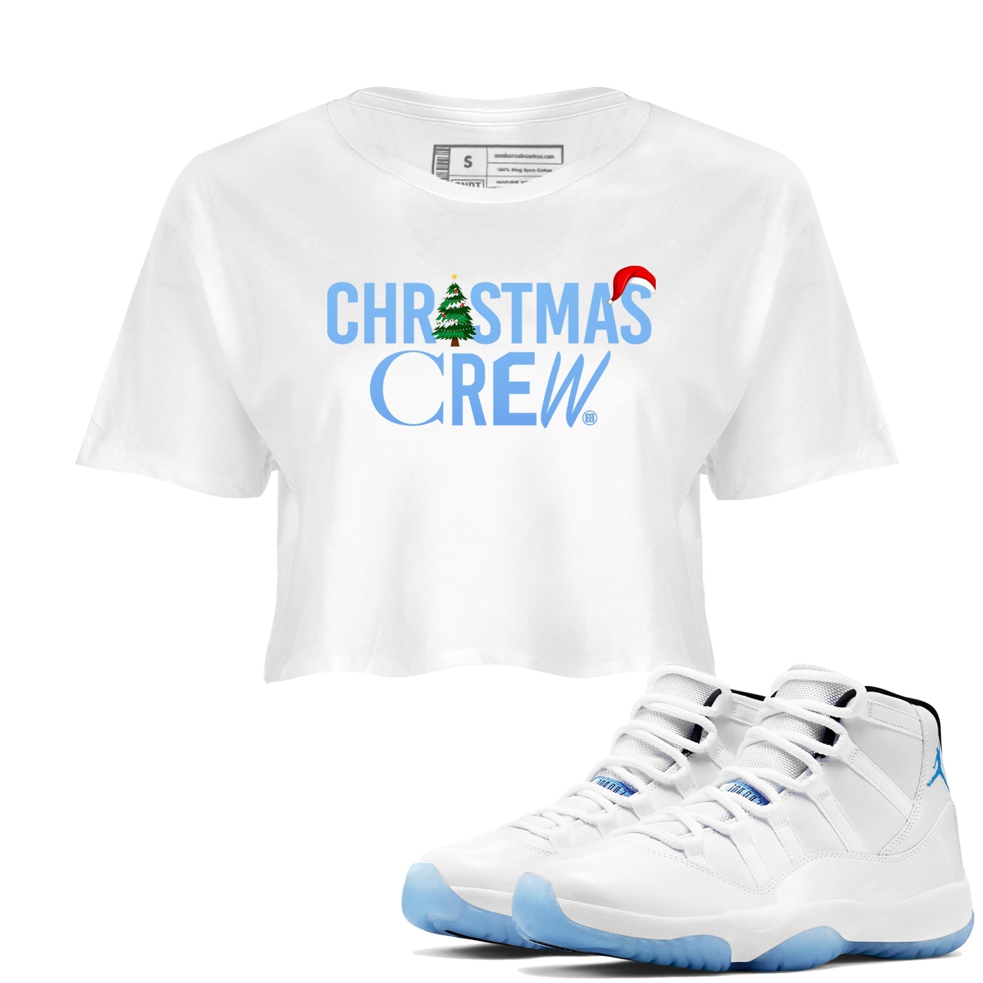 Christmas Crew snkmatch Women's Top - Air Jordan 11 Legend Blue