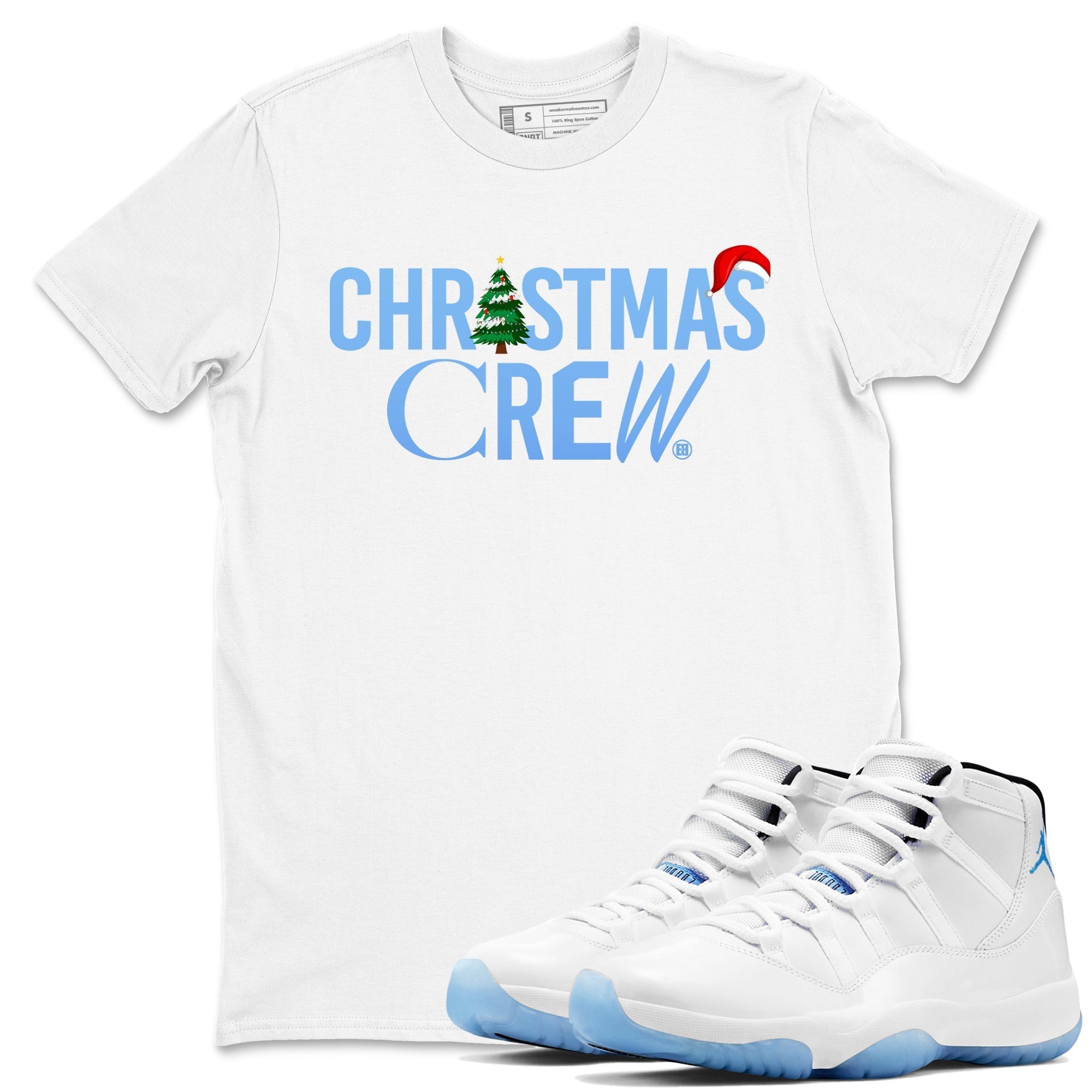 Christmas Crew snkmatch Tees - Air Jordan 11 Legend Blue