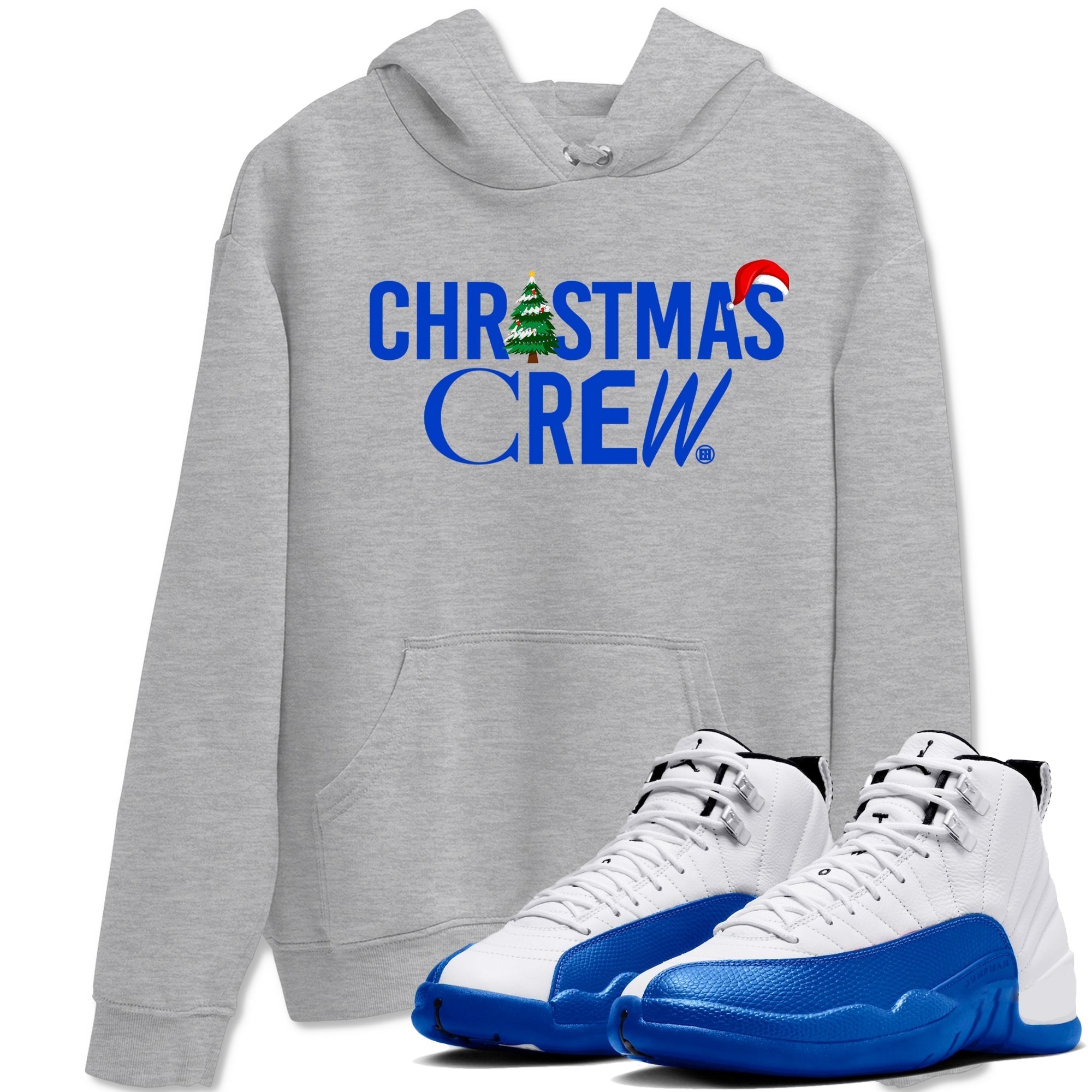 Christmas Crew snkmatch Tees - Air Jordan 12 Blueberry