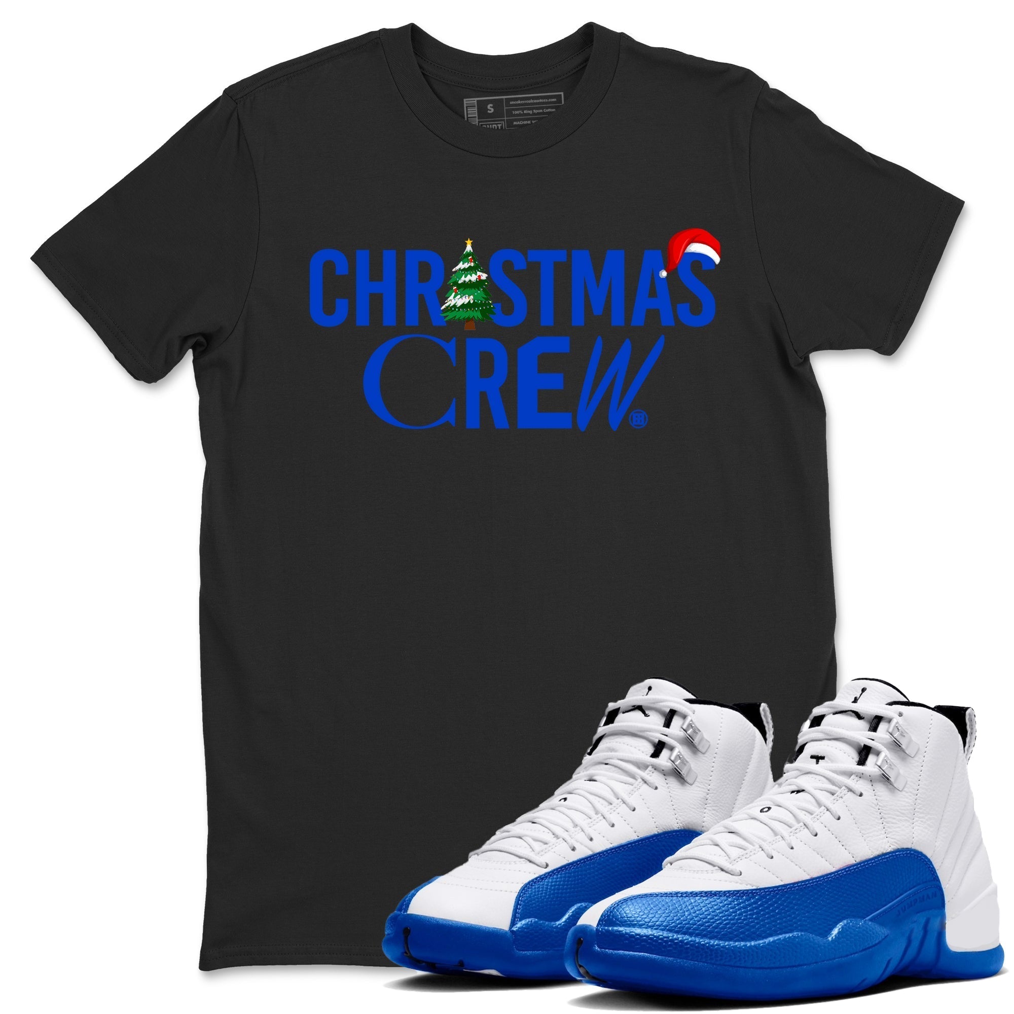 Christmas Crew snkmatch Tees - Air Jordan 12 Blueberry