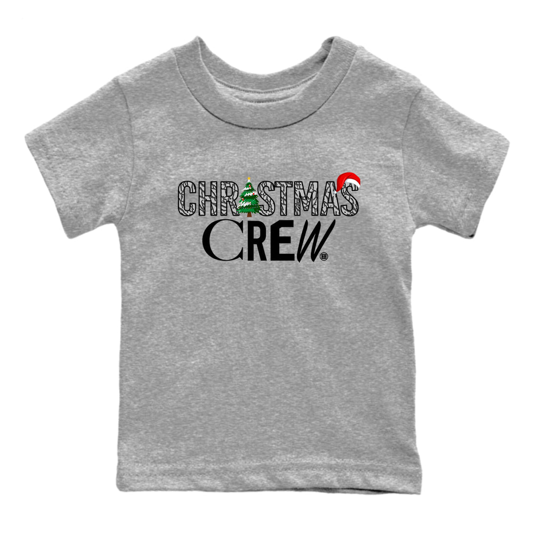 Christmas Crew snkmatch Tees Kids - Air Jordan 3 Black Cement