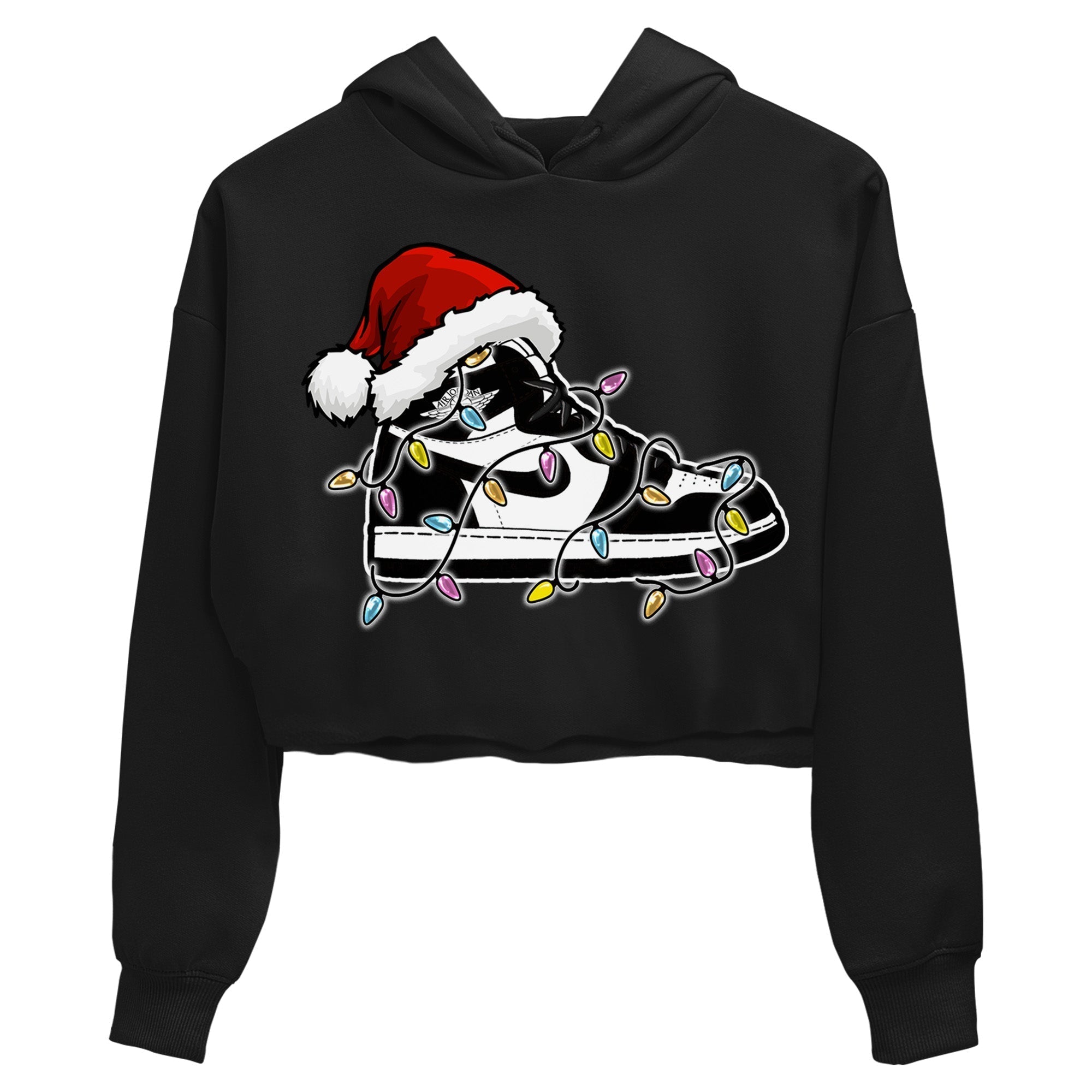 Christmas Light snkmatch Women's Tops - Air Jordan 1 Black White