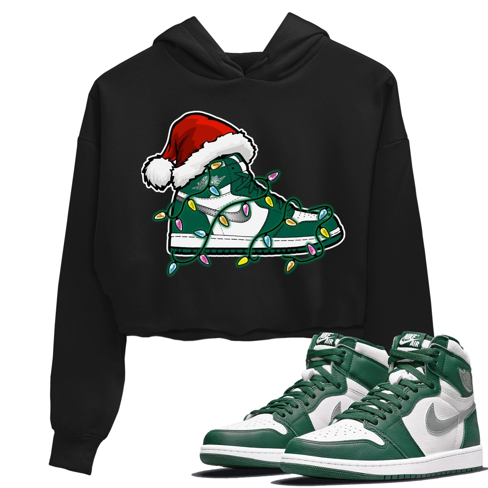 Christmas Light snkmatch Women's Tops - Air Jordan 1 Gorge Green