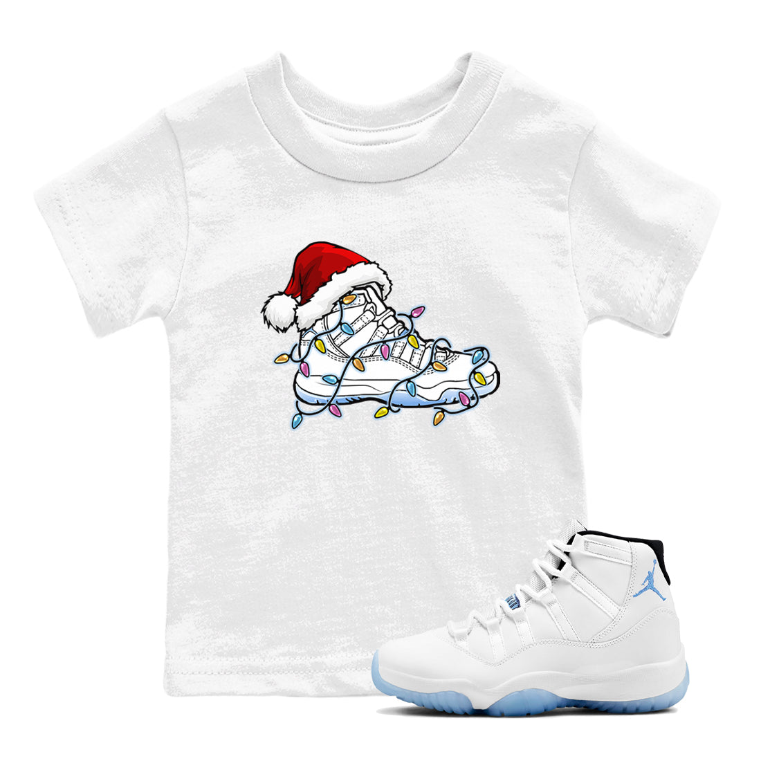 Christmas Light snkmatch snkmatch Tees Kids - Air Jordan 11 Legend Blue