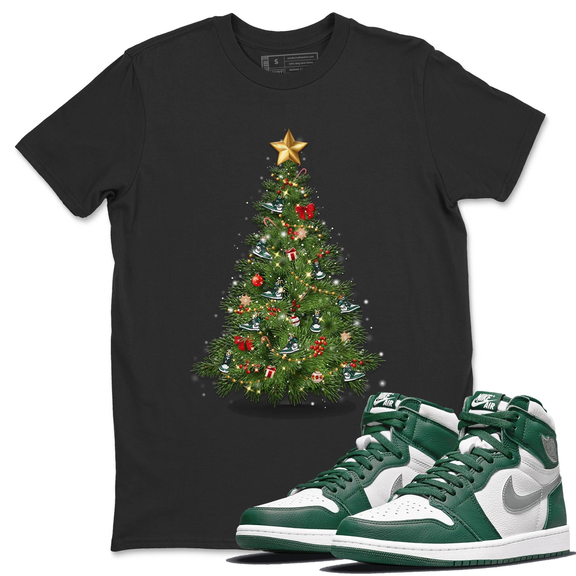 Christmas Tree Unisex Tops - Air Jordan 1 Gorge Green