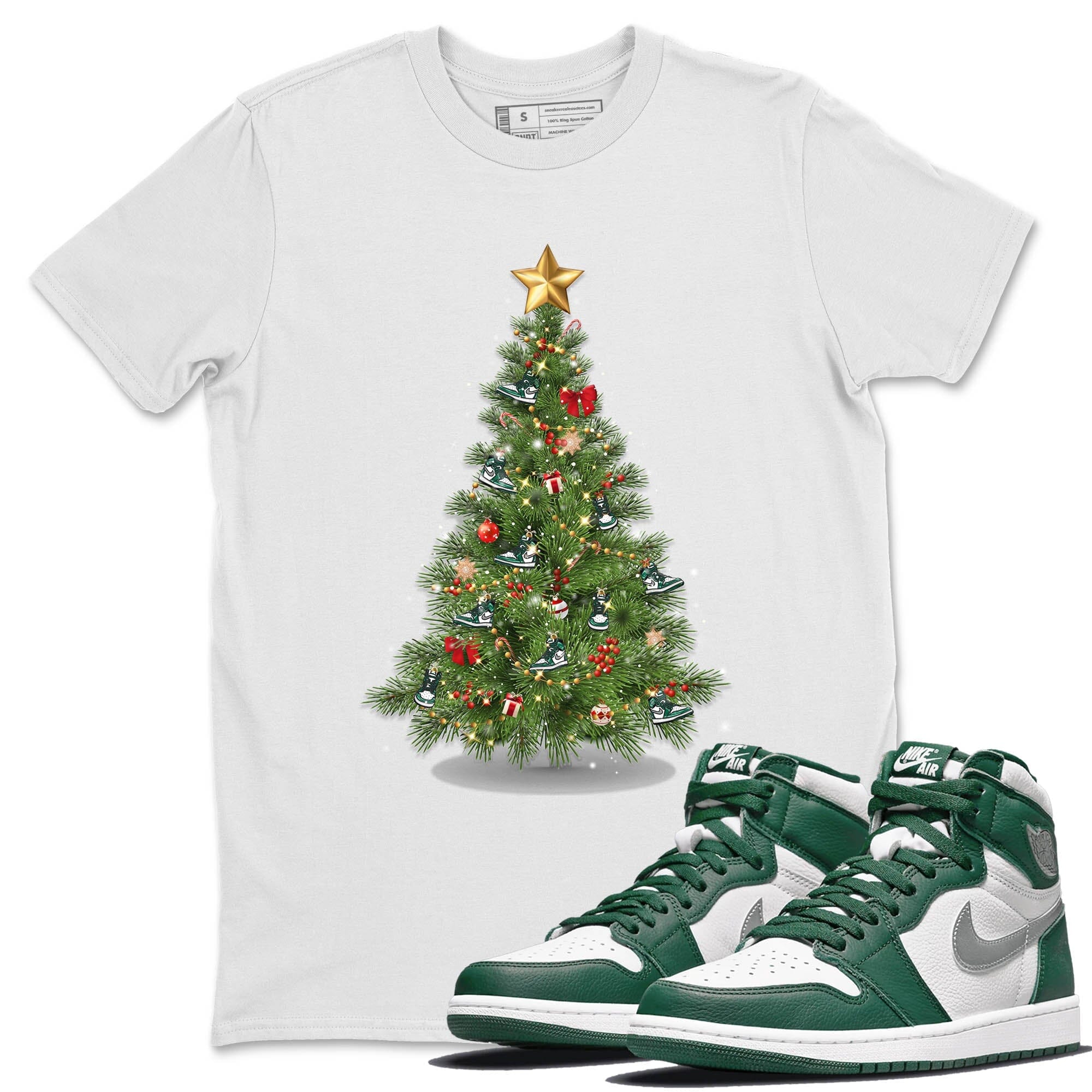 Christmas Tree Unisex Tops - Air Jordan 1 Gorge Green