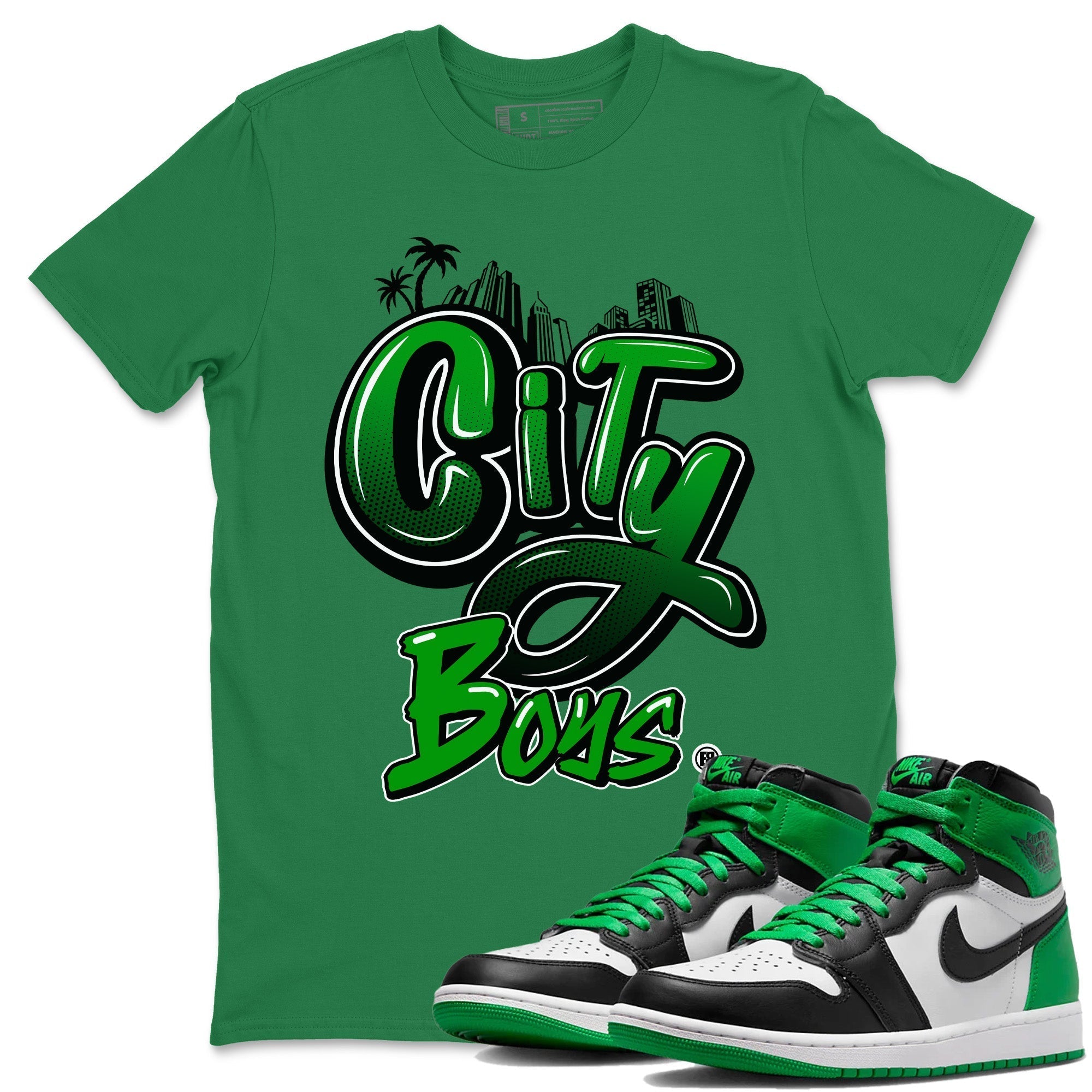 City Boys Unisex Tops - Air Jordan 1 Celtics