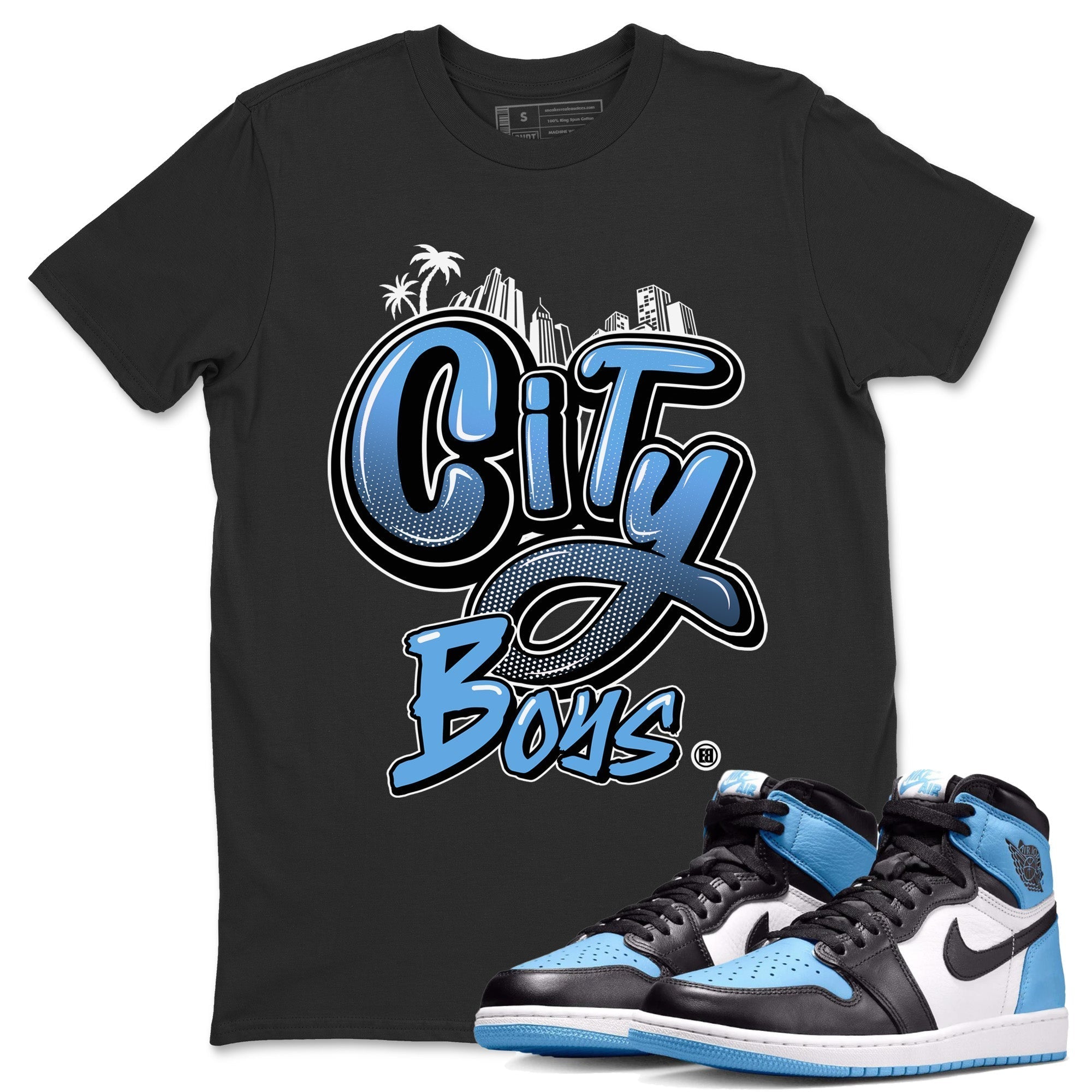City Boys Unisex Tops - Air Jordan 1 UNC Toe