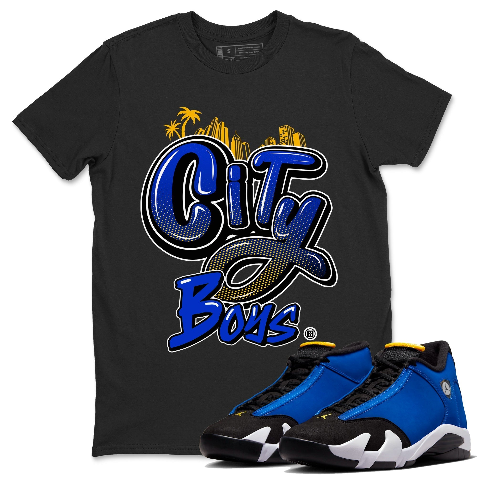 City Boys Unisex Tops - Air Jordan 14 Laney