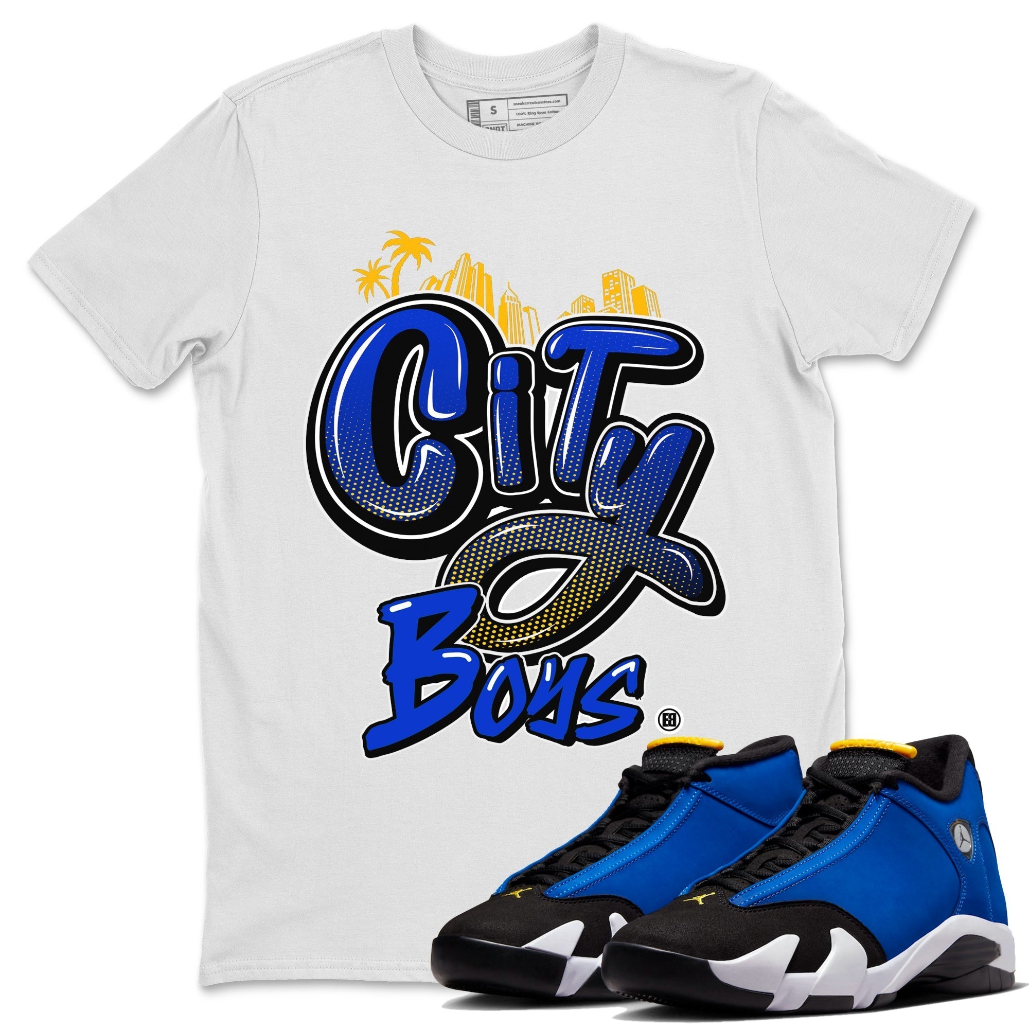 City Boys Unisex Tops - Air Jordan 14 Laney