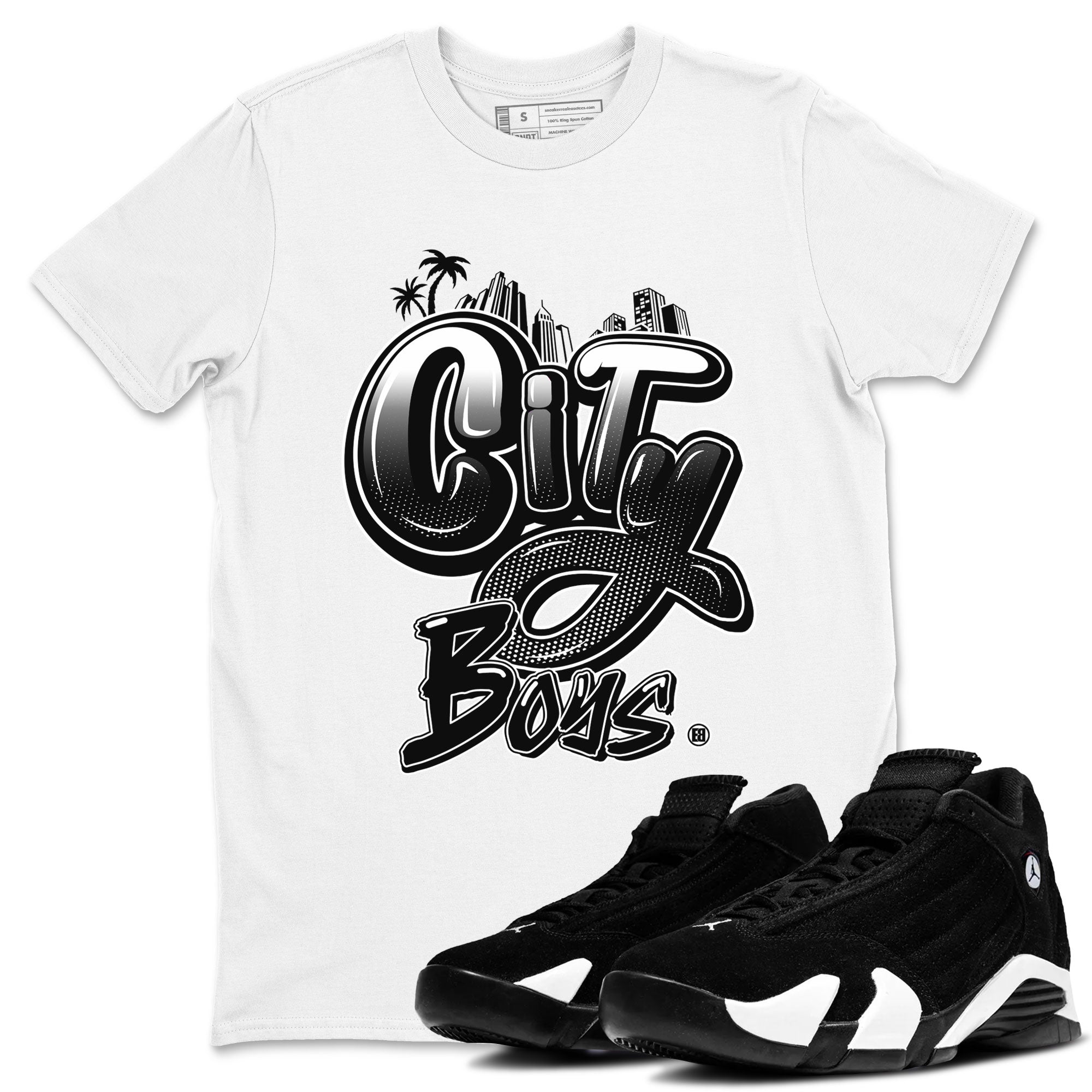 City Boys snkmatch Tees - Air Jordan 14 Panda