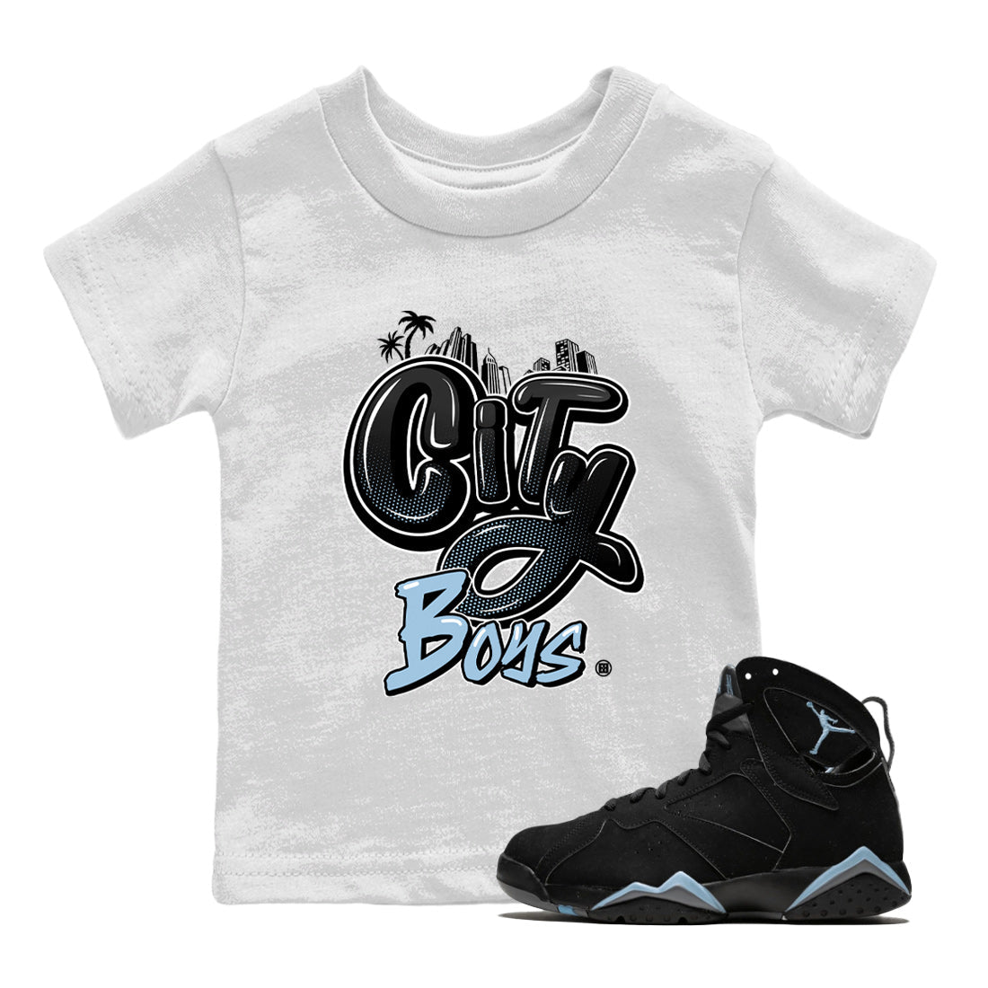 City Boys Kids Tops - Air Jordan 7 Chambray